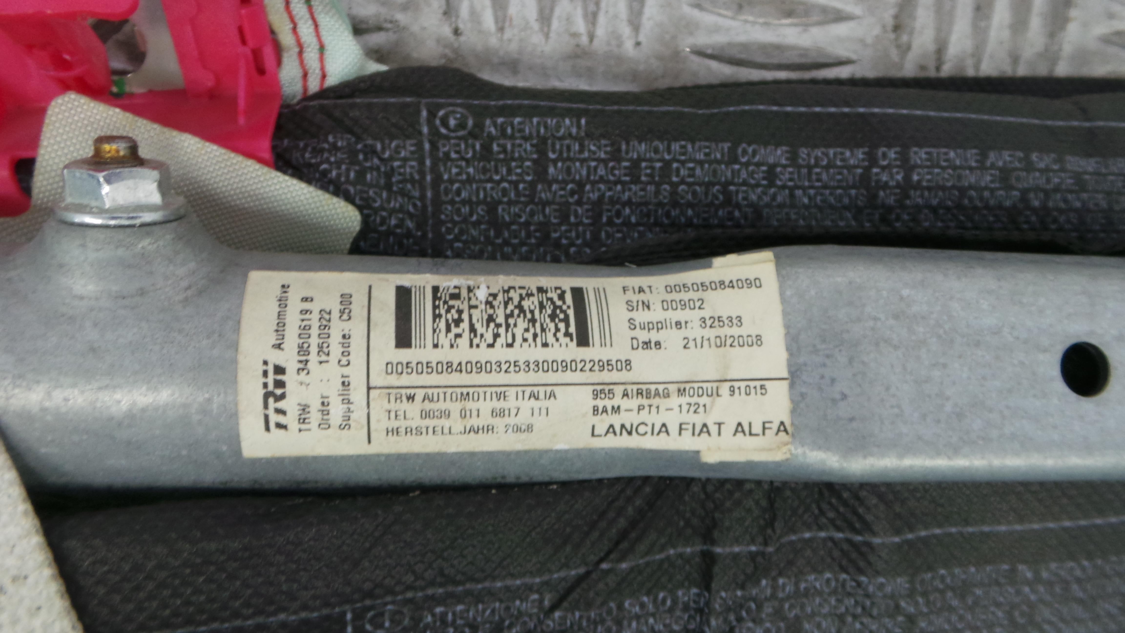 Airbags de Cortina Dto 00505084090 - ALFA ROMEO MITO (955_)-33251066