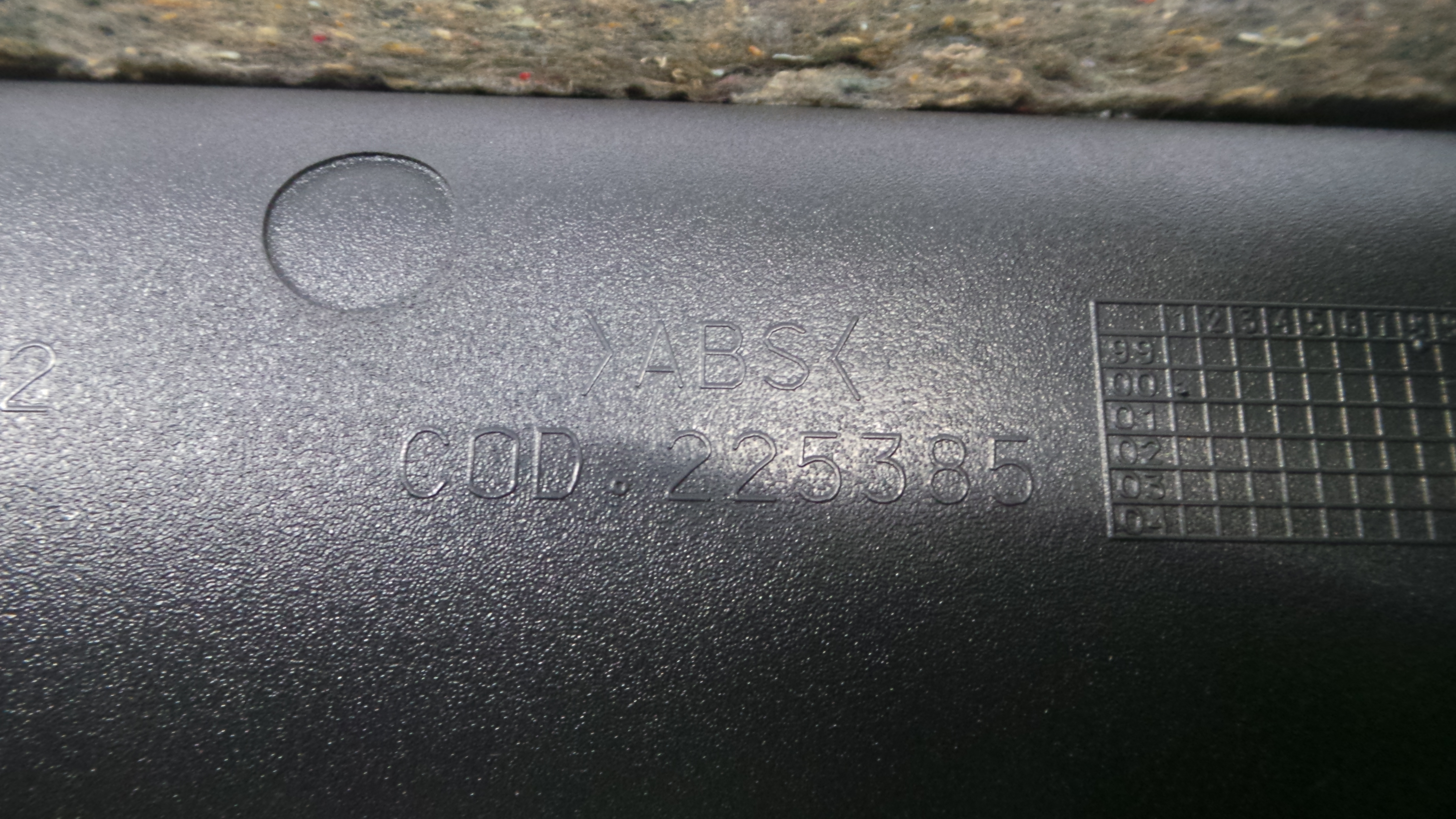 Consola central Tablier  225385 - FIAT PUNTO (188_)-33254281