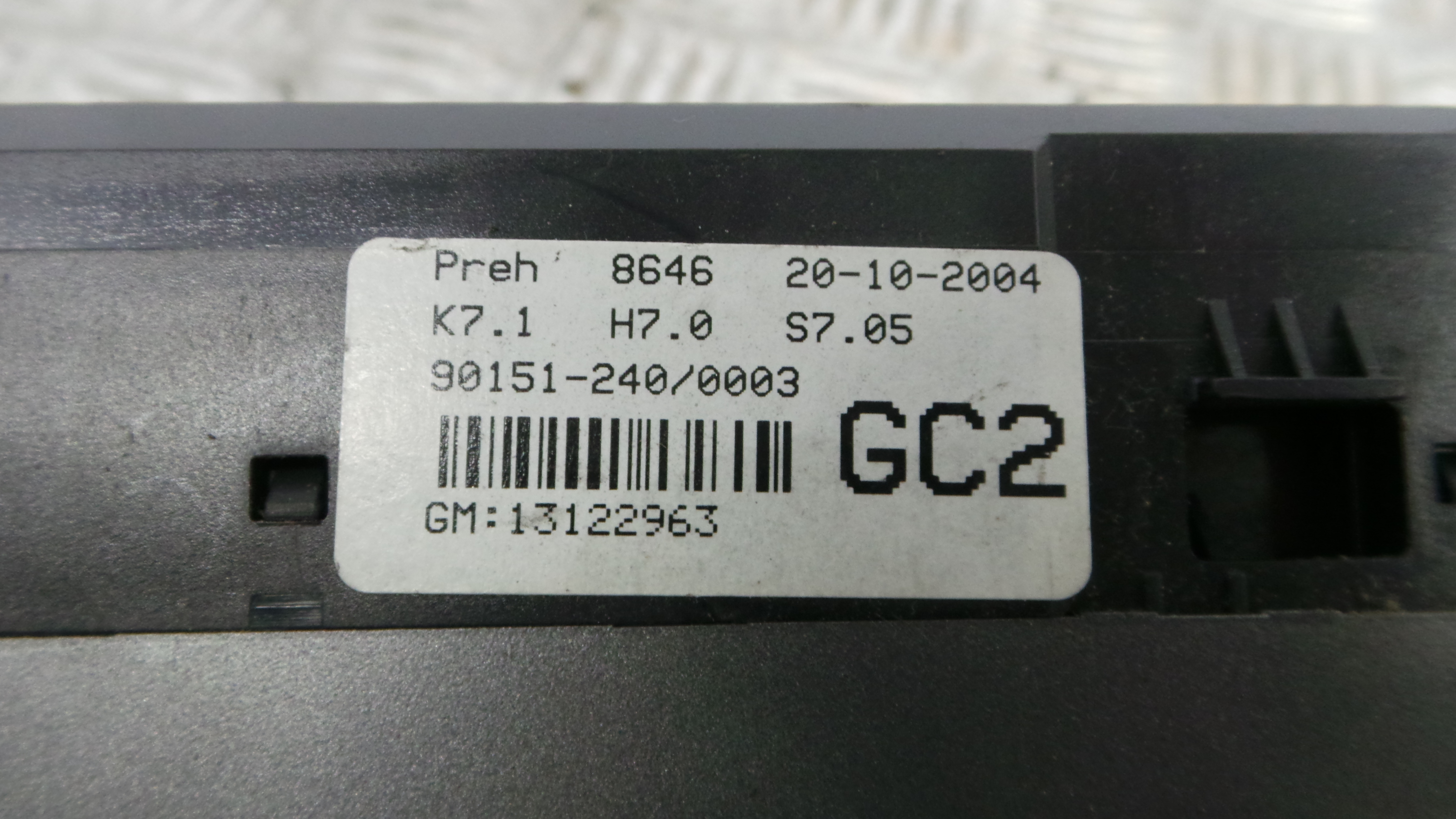 Comando da Sofagem / Climatronic 13122963 - OPEL ASTRA H (A04)-33405731