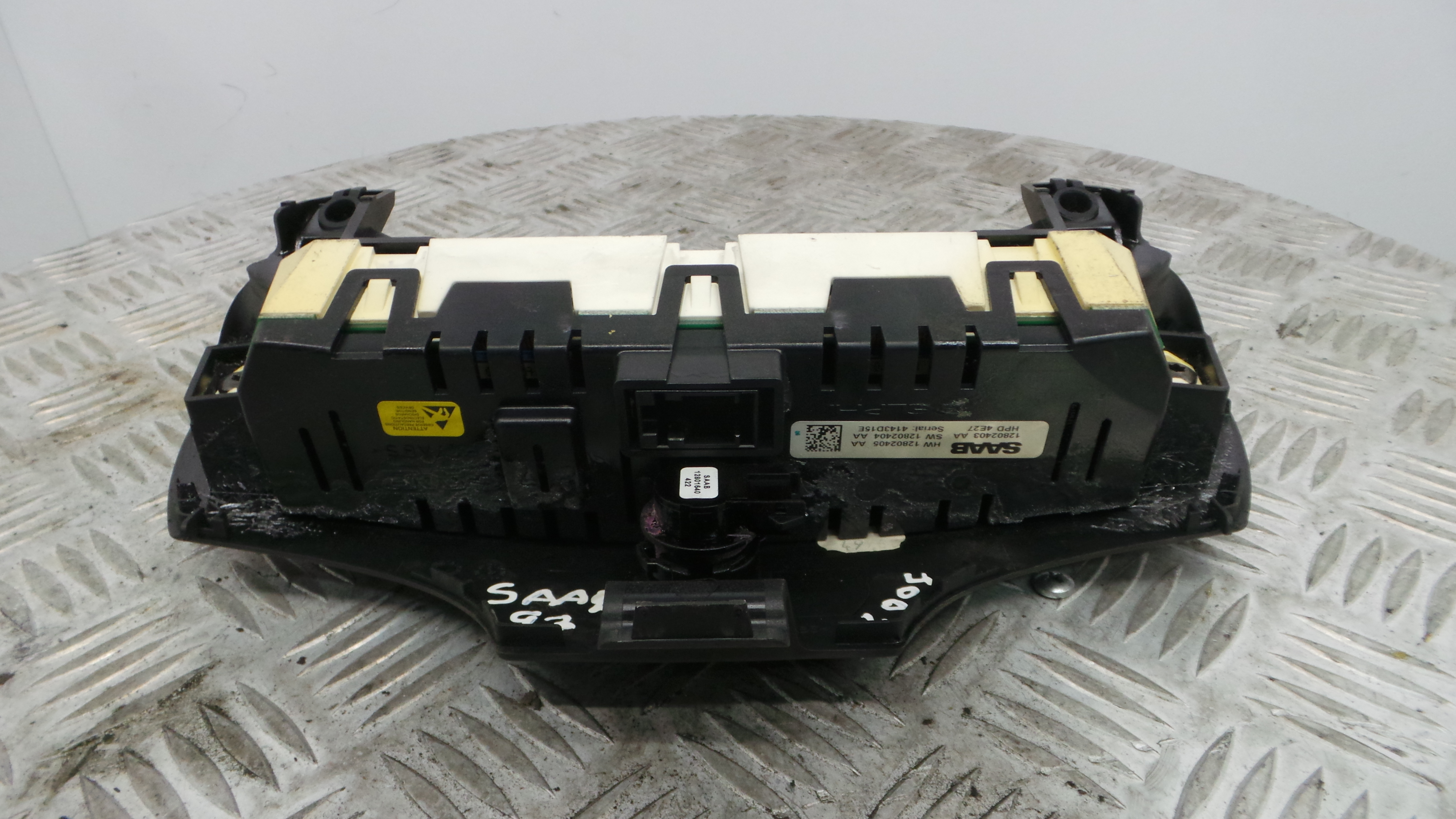 Display do Ar Condicionado / Rádio / GPS / DVD 12802403 - SAAB 9-3 (YS3F, E79, D79, D75)-33405869