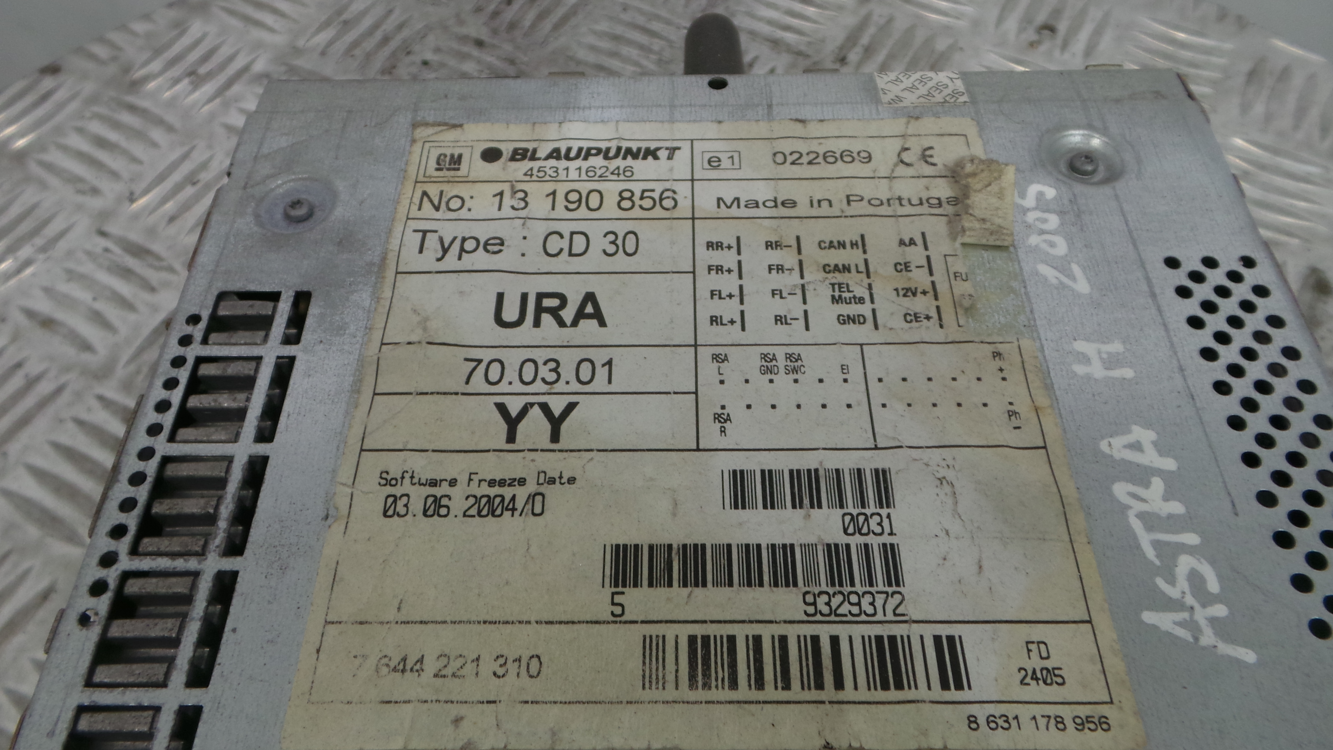 Auto-rádios 453116246 - OPEL ASTRA H (A04)-33406646