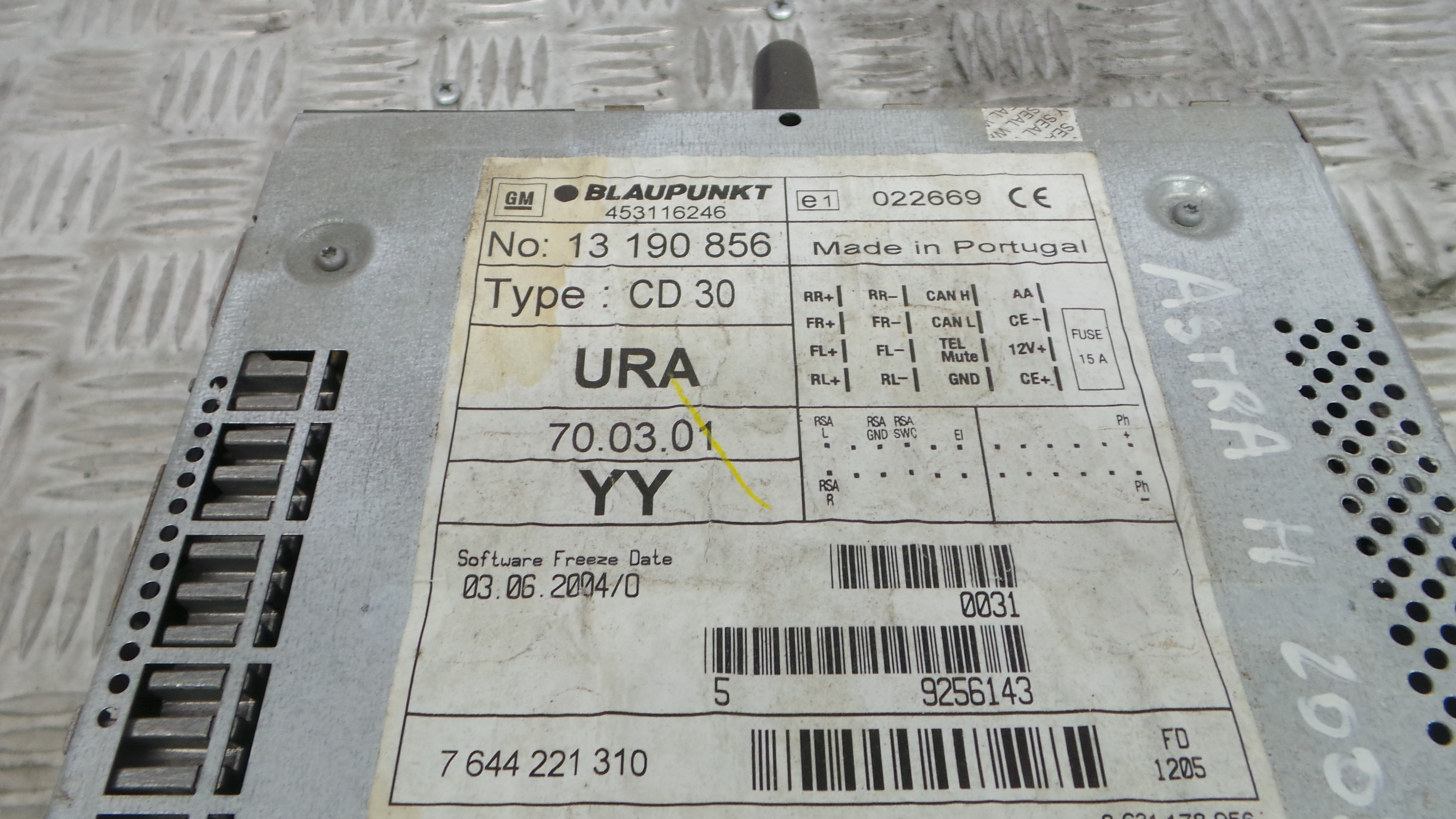 Auto-rádios 453116246 - OPEL ASTRA H (A04)-33406655