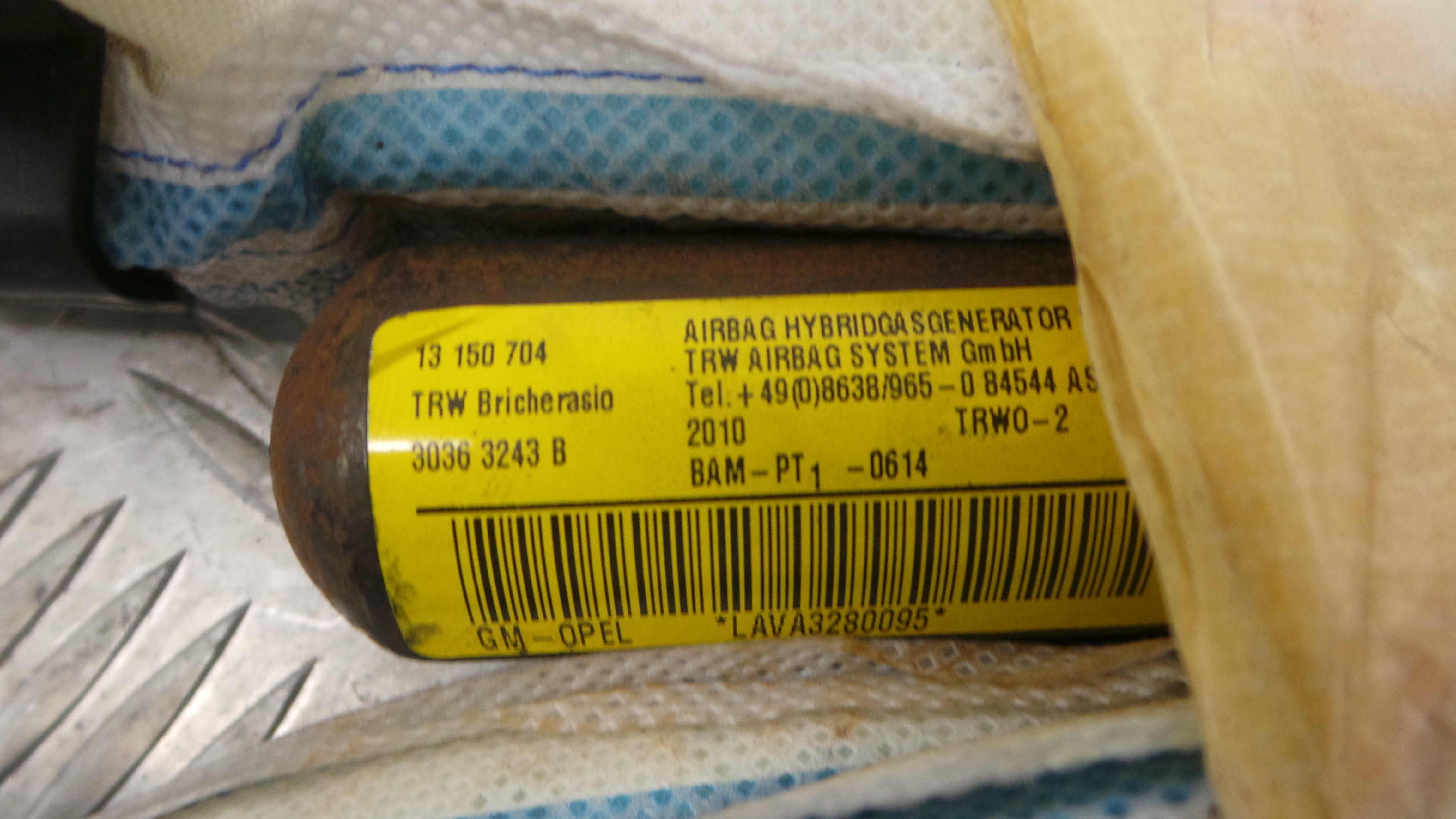 Airbags de Cortina Esq 13150704 - OPEL CORSA D (S07)-33406704