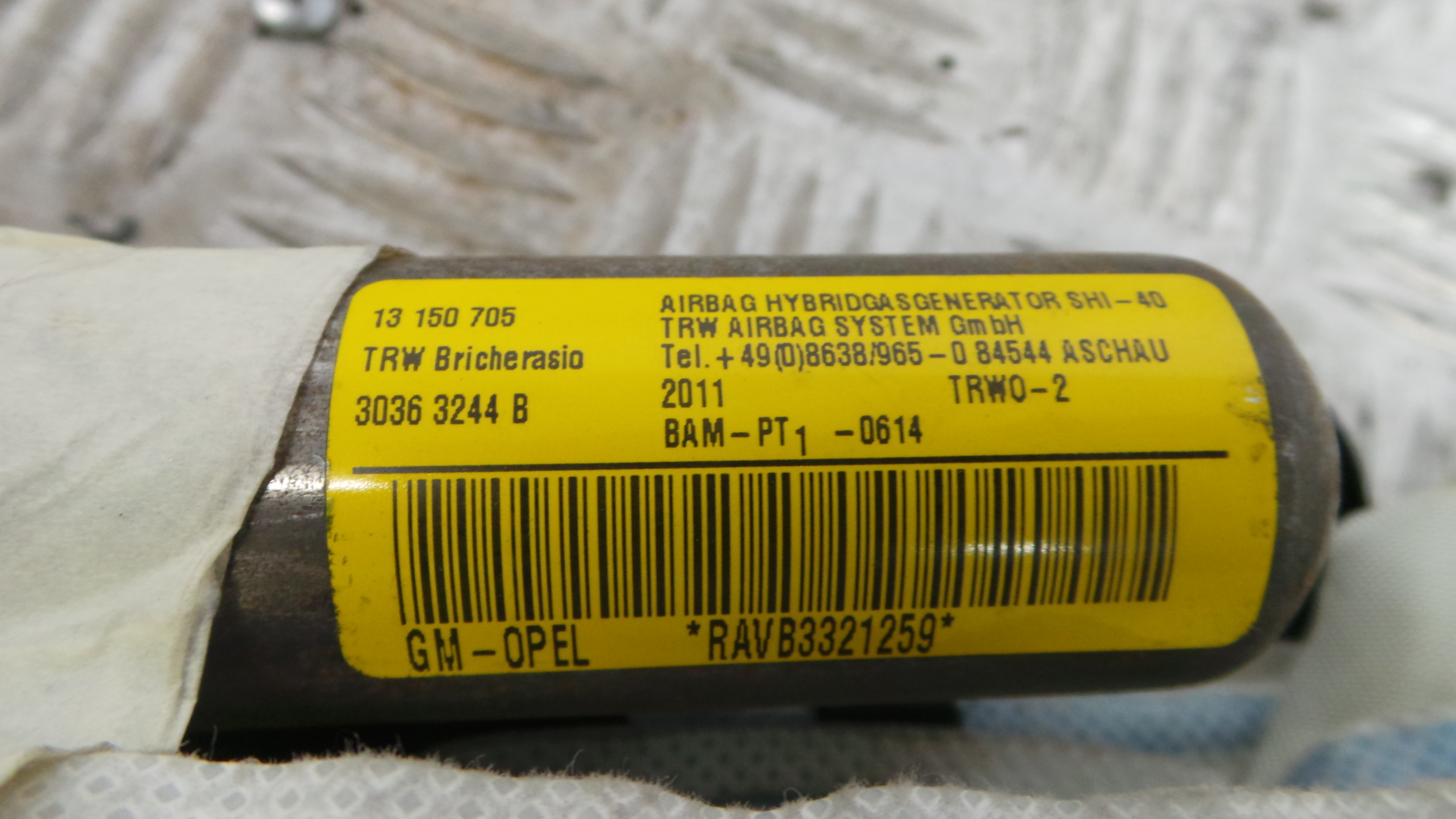 Airbags de Cortina Dto 13150705 - OPEL CORSA D (S07)-33406759