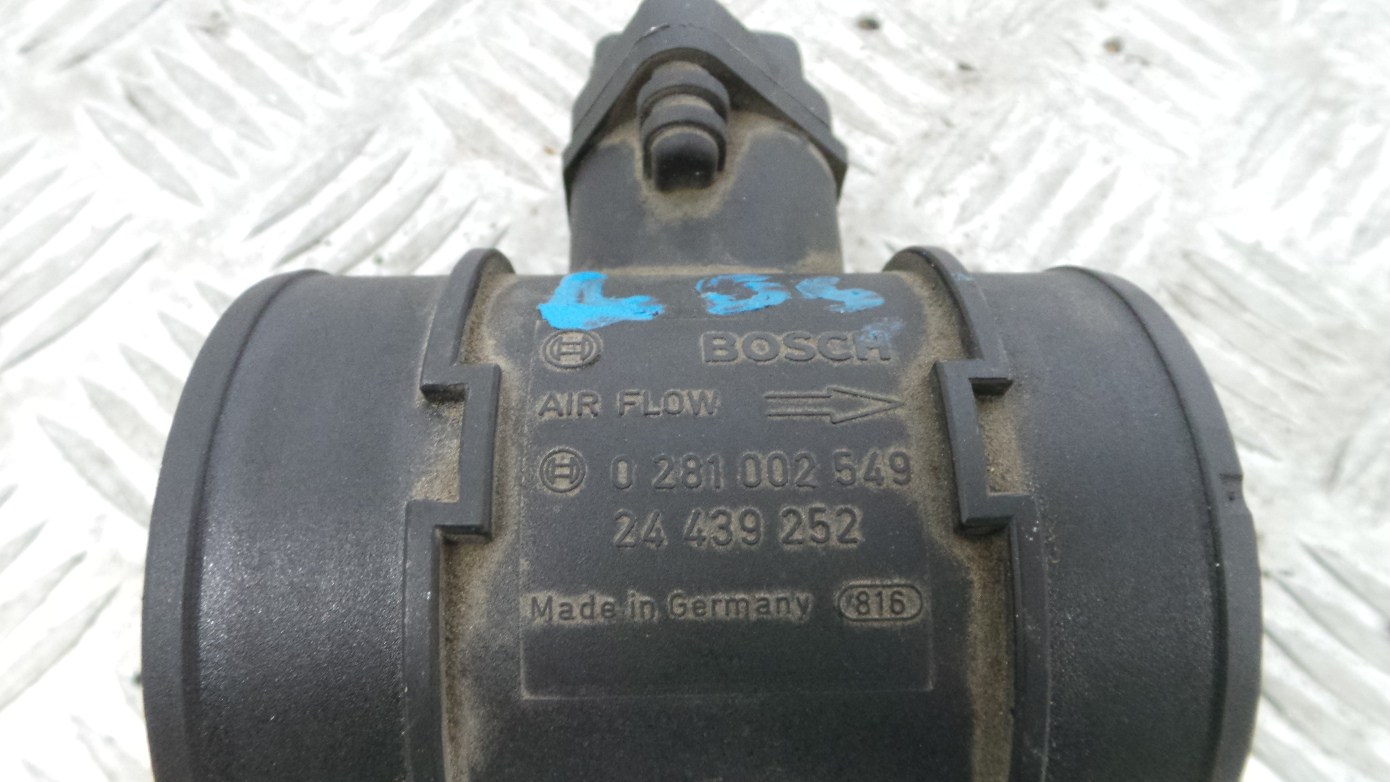 Medidor de Massa de Ar 0281002549 - OPEL CORSA C (X01)-33406932