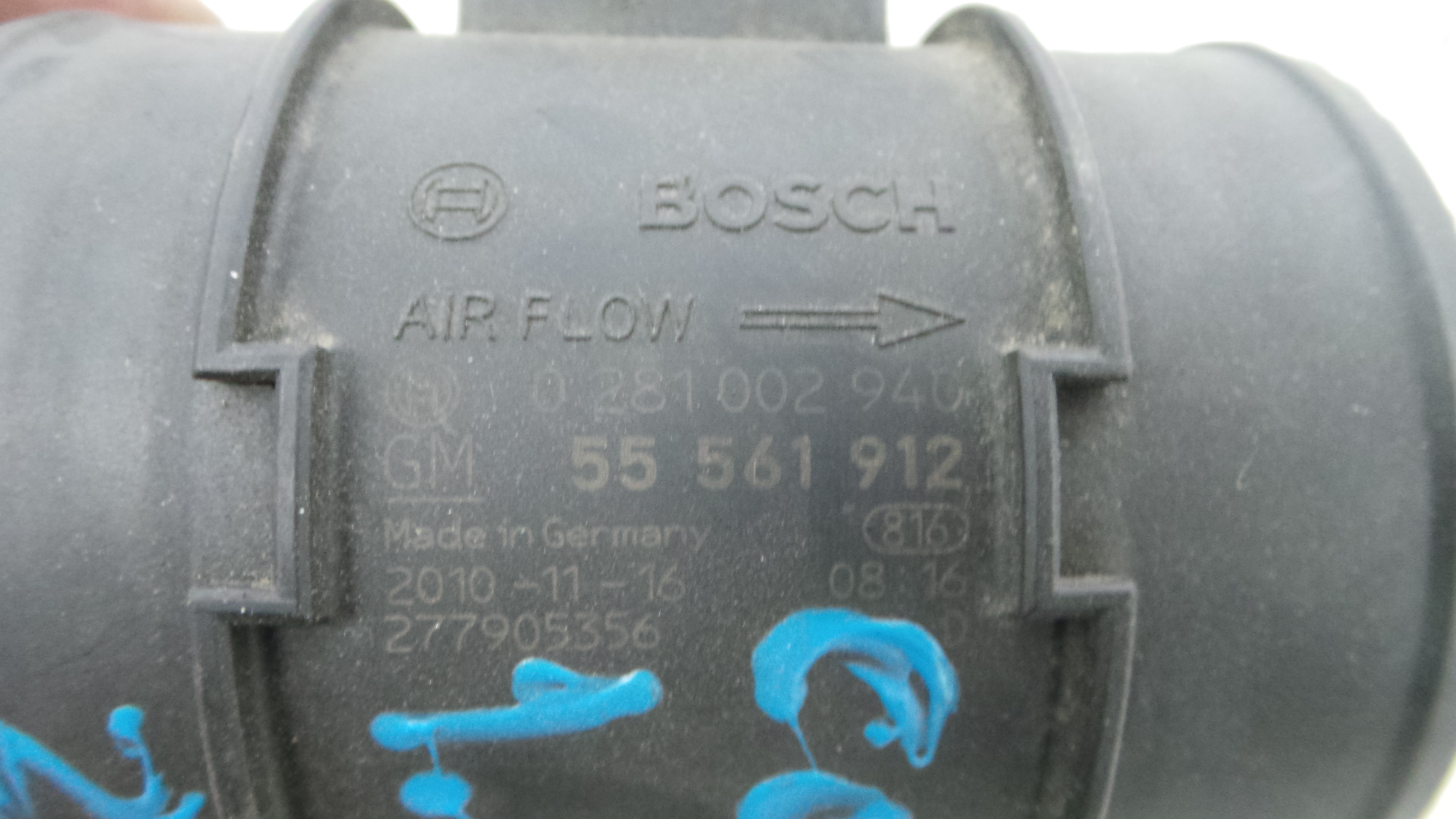 Medidor de Massa de Ar 0281002940 - OPEL CORSA D (S07)-33407001