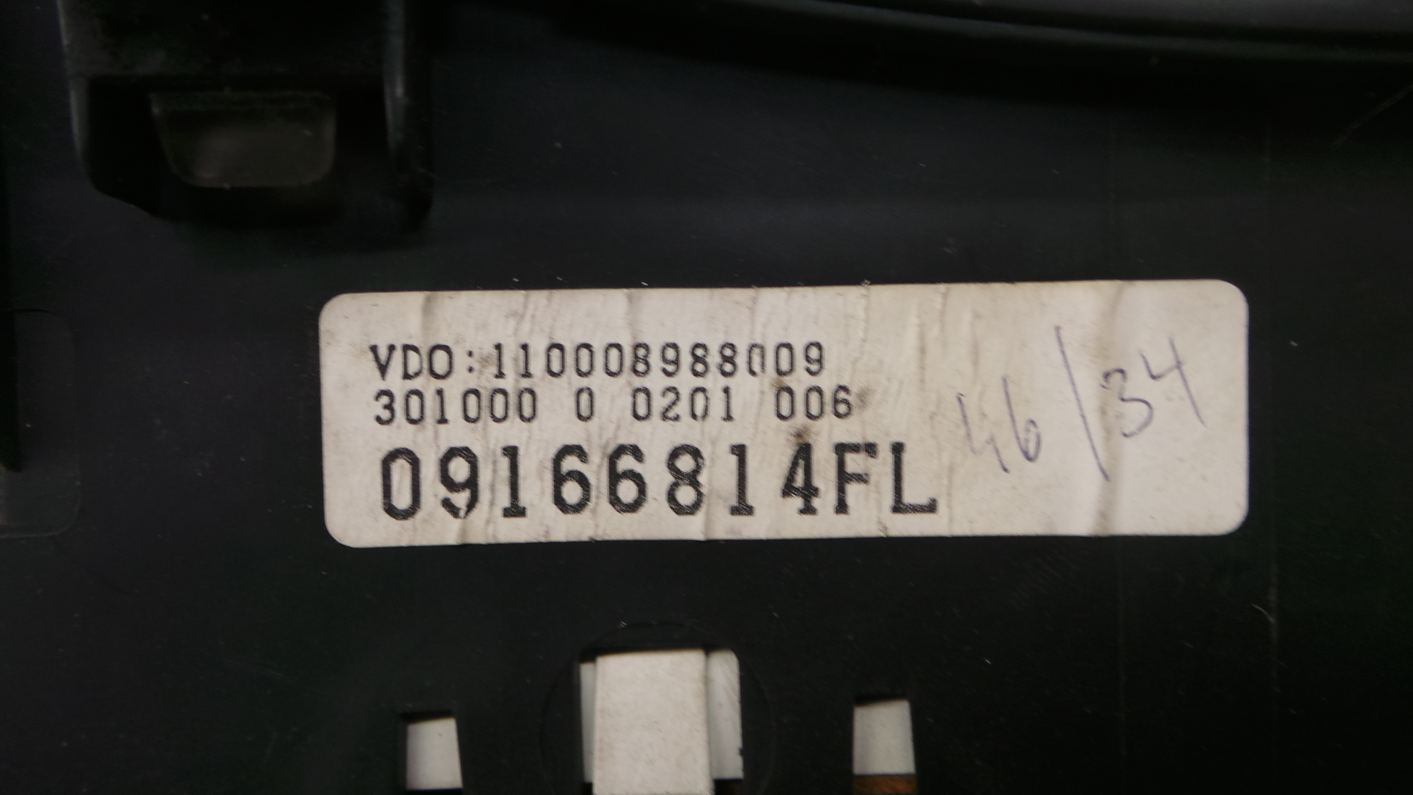 Quadrante 09166814FL - OPEL CORSA C (X01)-33410376