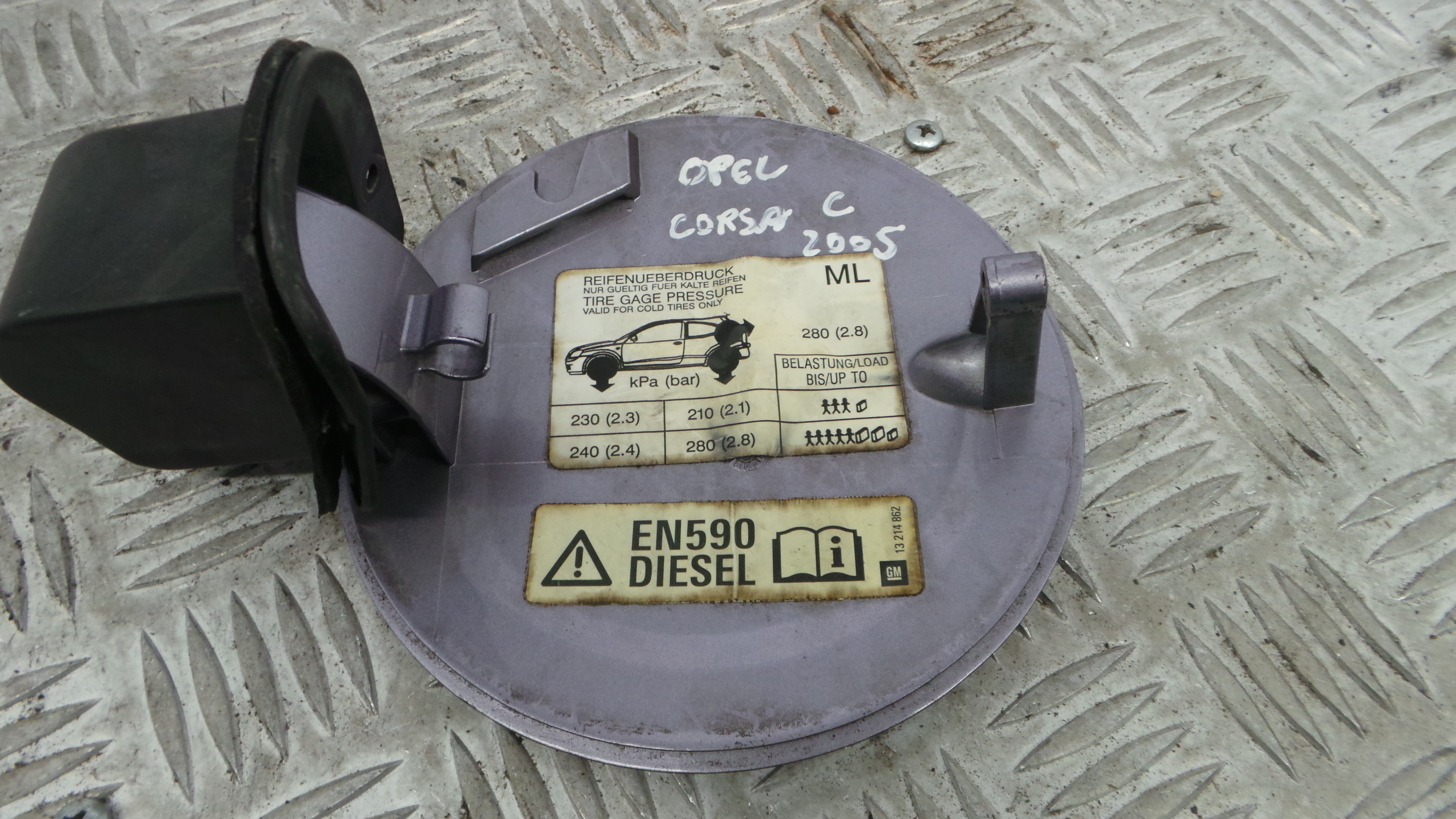 Tampão de Combustivel 9196447 - OPEL CORSA C (X01)-33627973