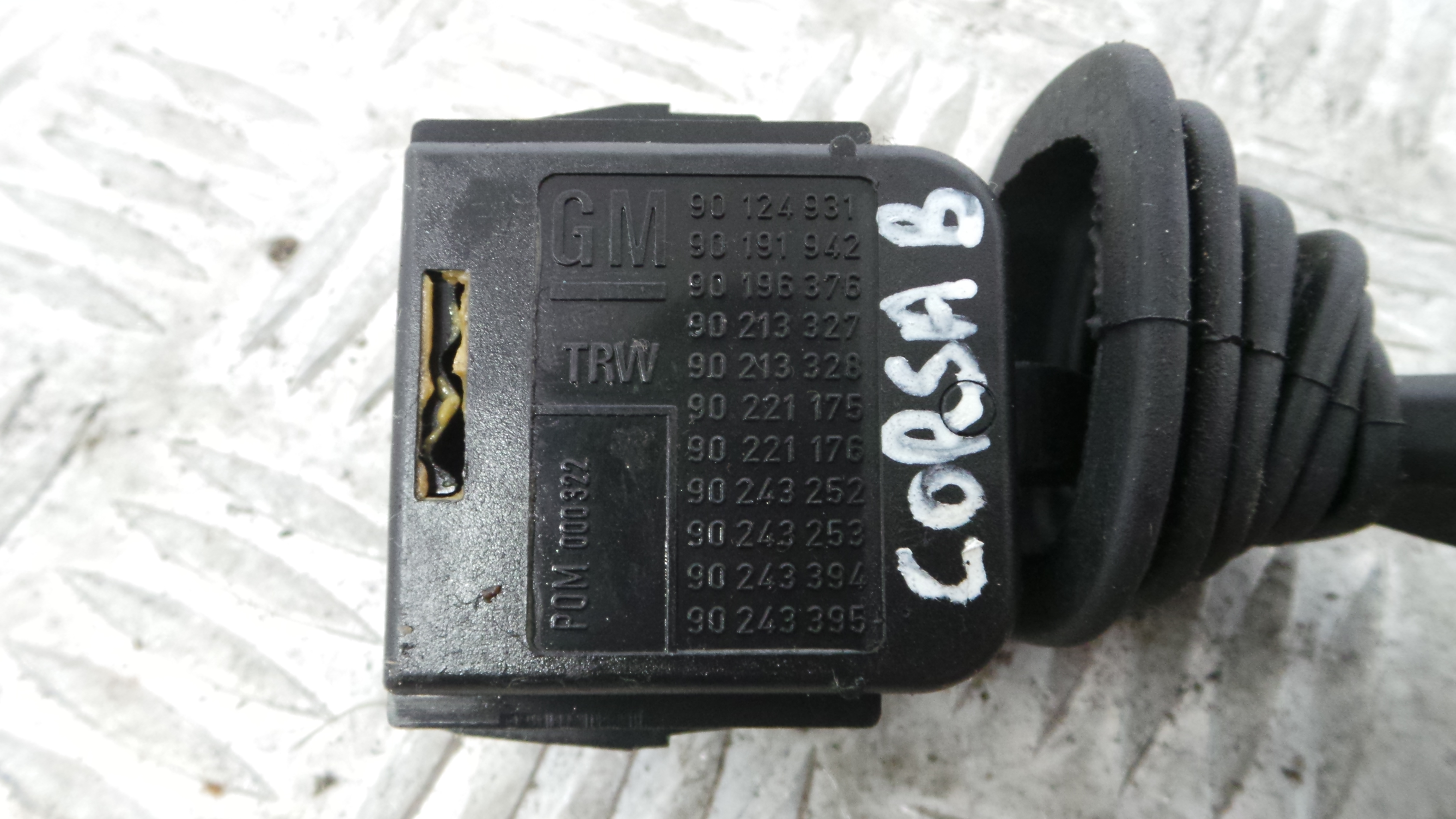 Comando de Limpa Para Brisas 90124931 - OPEL CORSA B (S93)-33628155