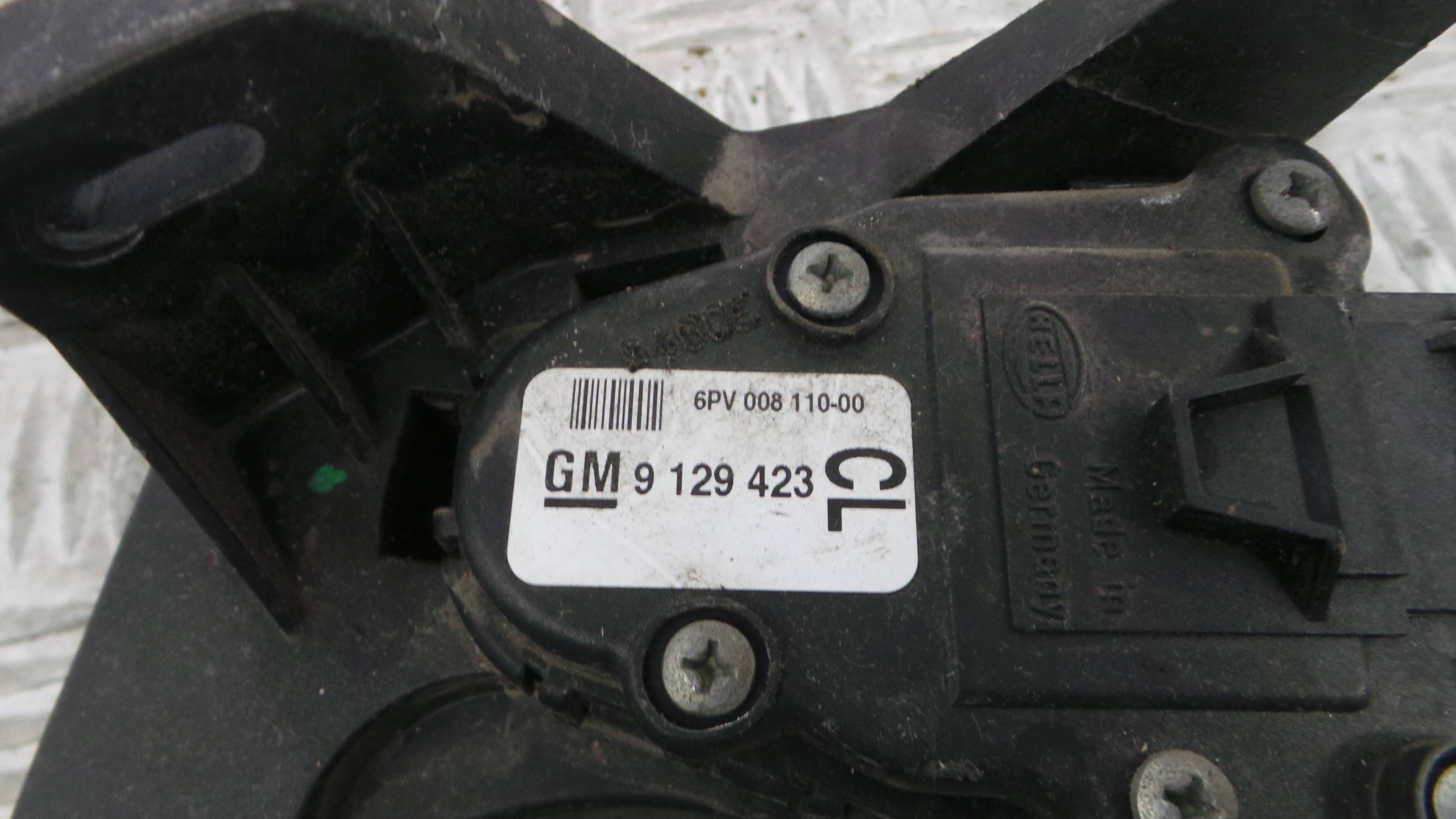Pedal do Acelerador 9129423 - OPEL CORSA C (X01)-33630504