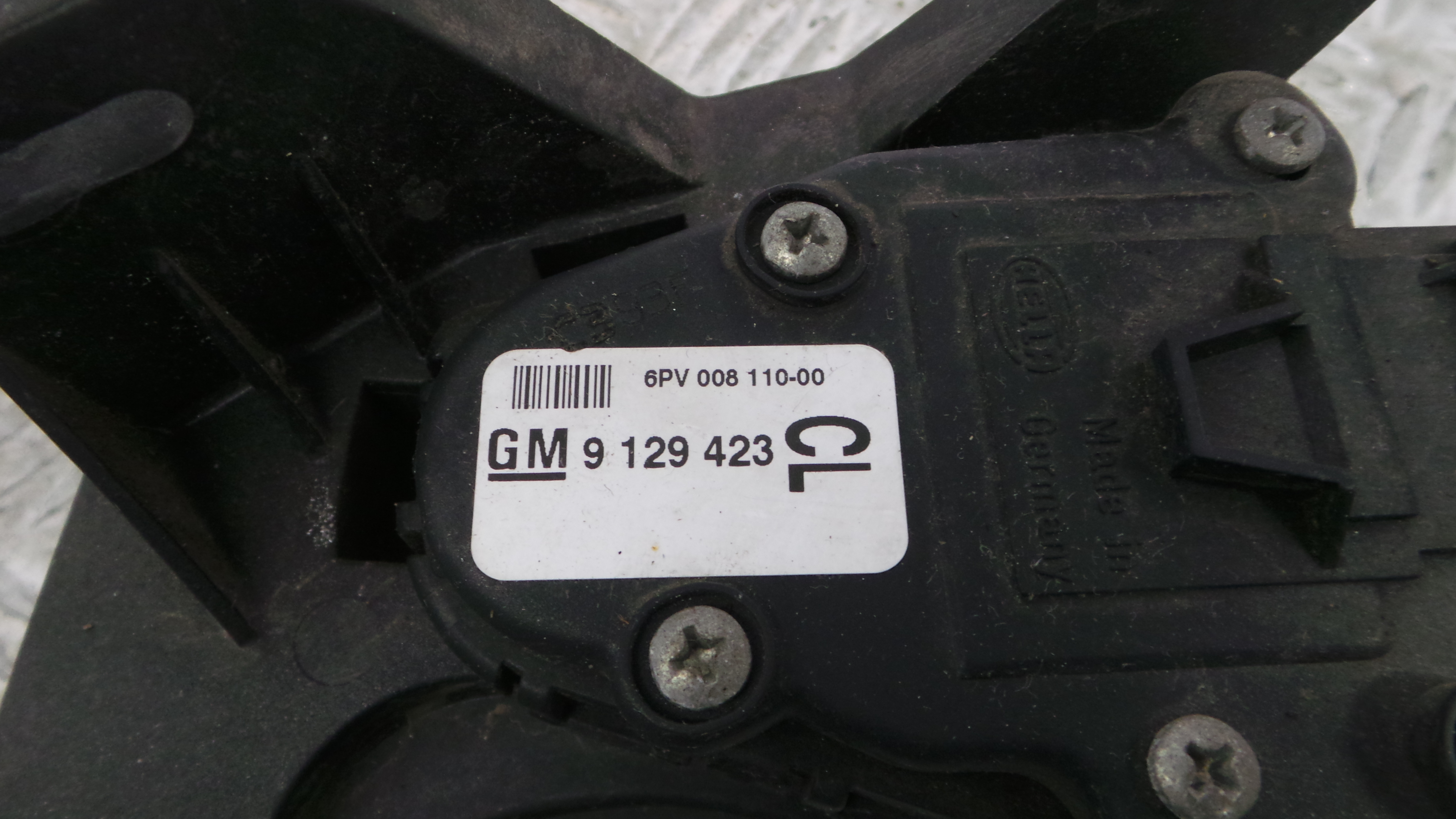 Pedal do Acelerador 9129423 - OPEL CORSA C (X01)-33630513