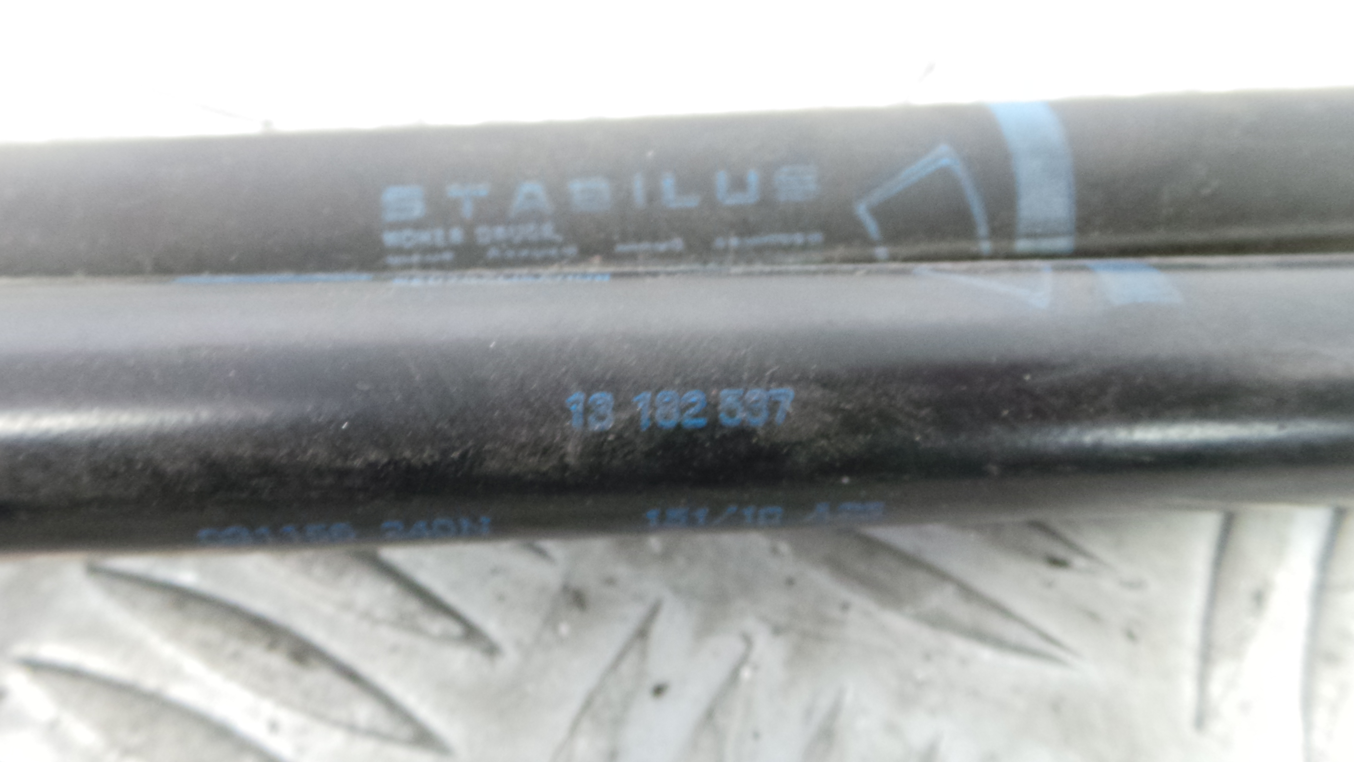 Amortecedor da Mala 13182537 - OPEL CORSA D (S07)-33631036