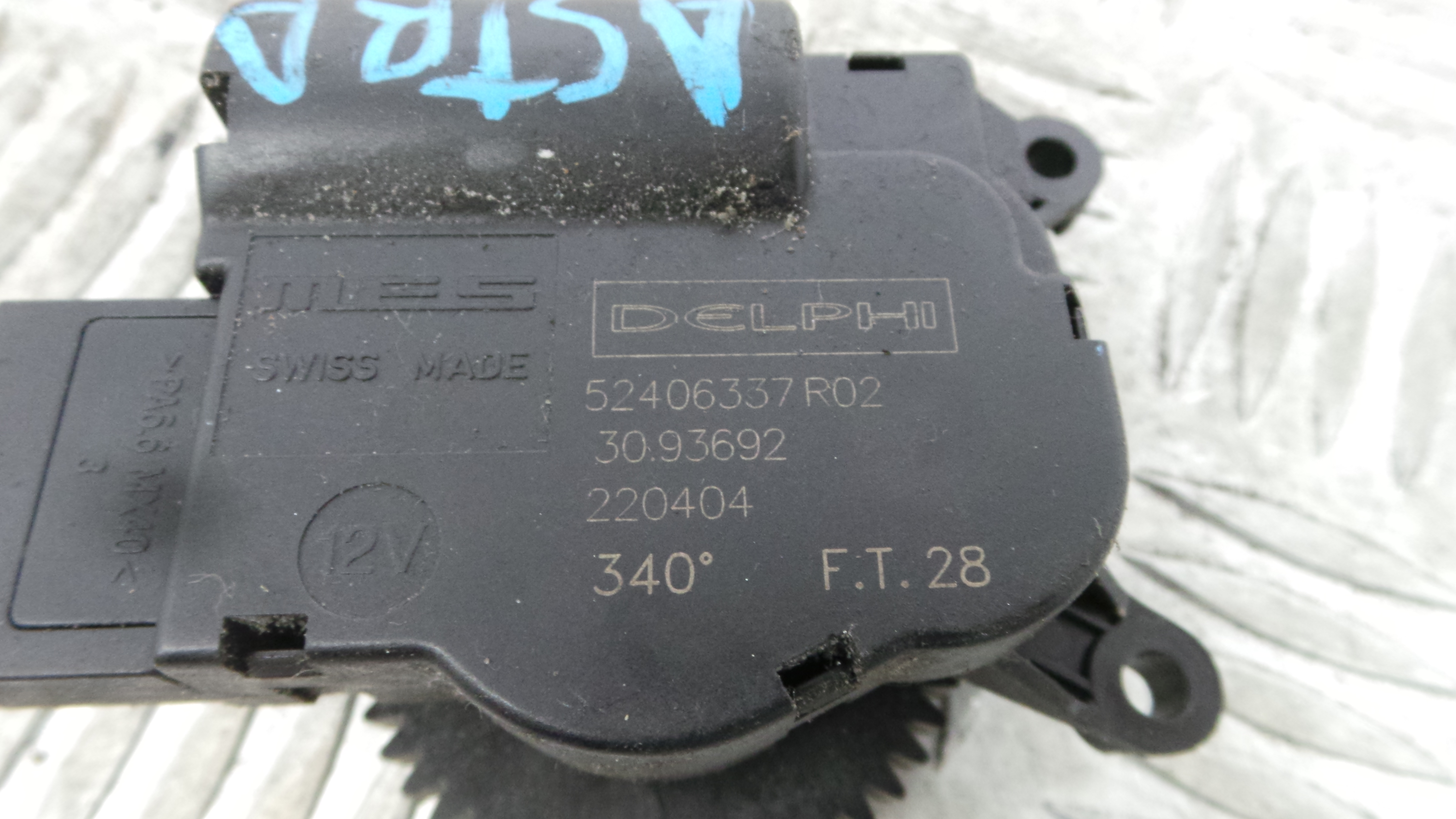 Atuador do Circuito de Ar 52406337 - OPEL ASTRA H (A04)-33633712