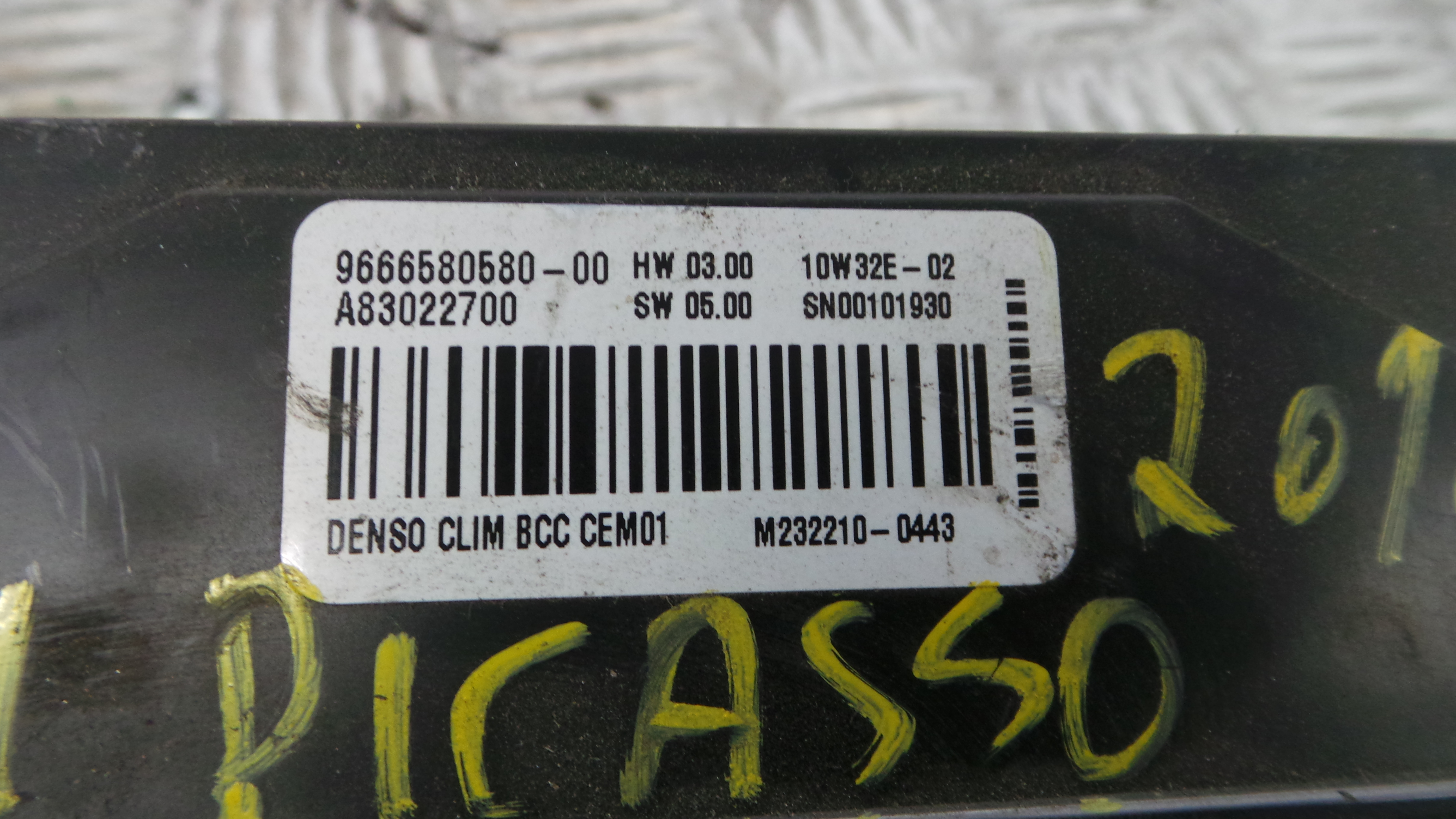 Modulo Electrónico 9666580580 - CITROËN C4 PICASSO I Veículo multiuso (UD_)-33634743