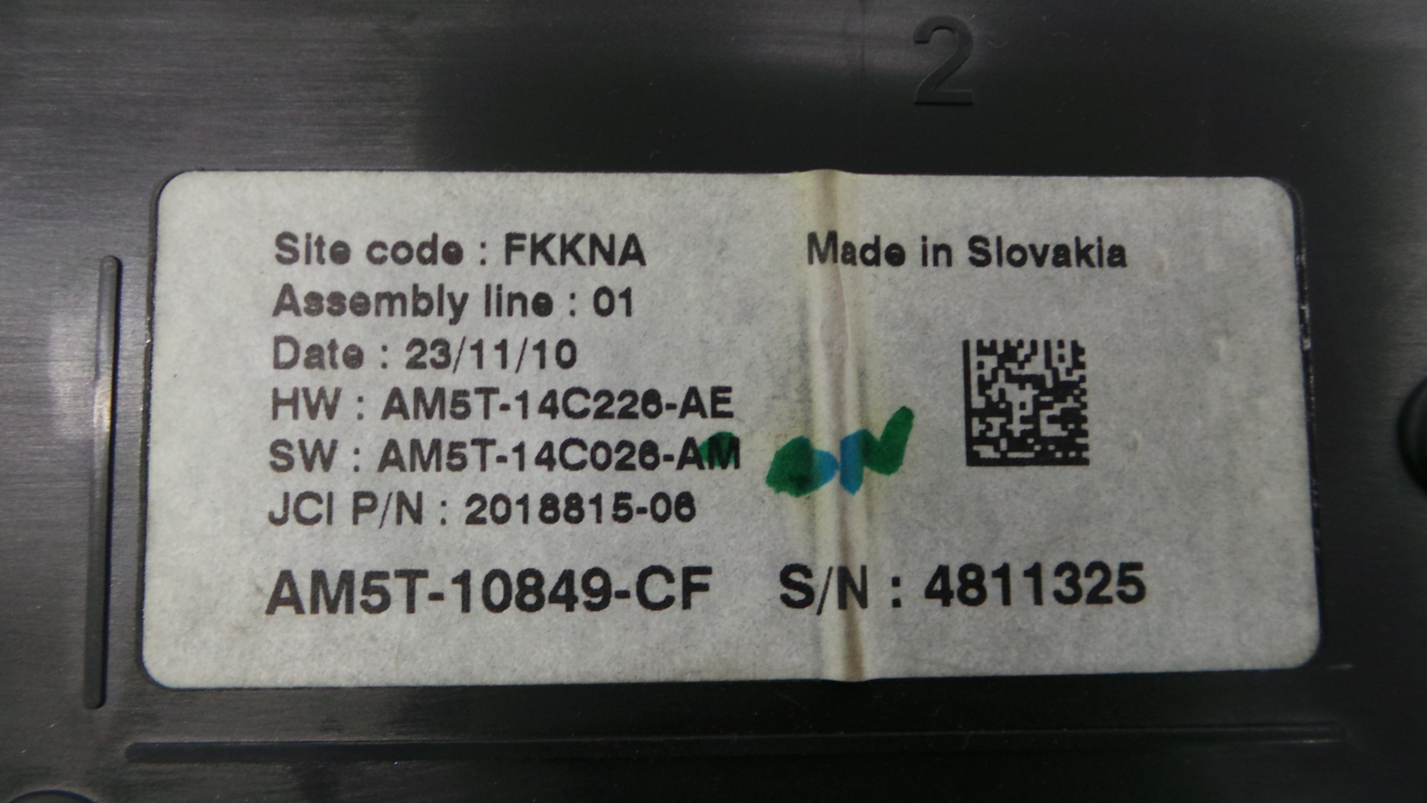 Quadrante AM5T-10849-CF - FORD C-MAX II (DXA/CB7, DXA/CEU)-33637422