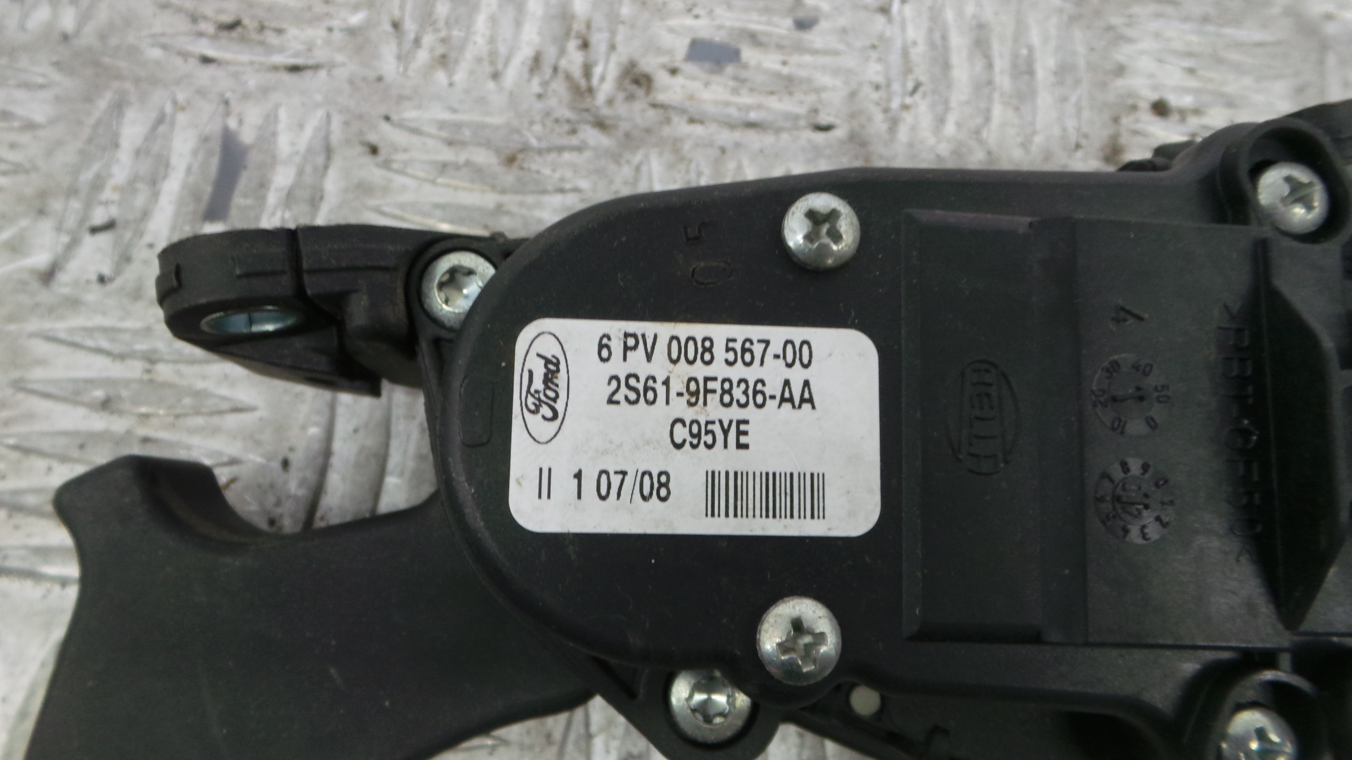 Pedal do Acelerador 2S61-9F836-AA - FORD FIESTA V (JH_, JD_)-33638986