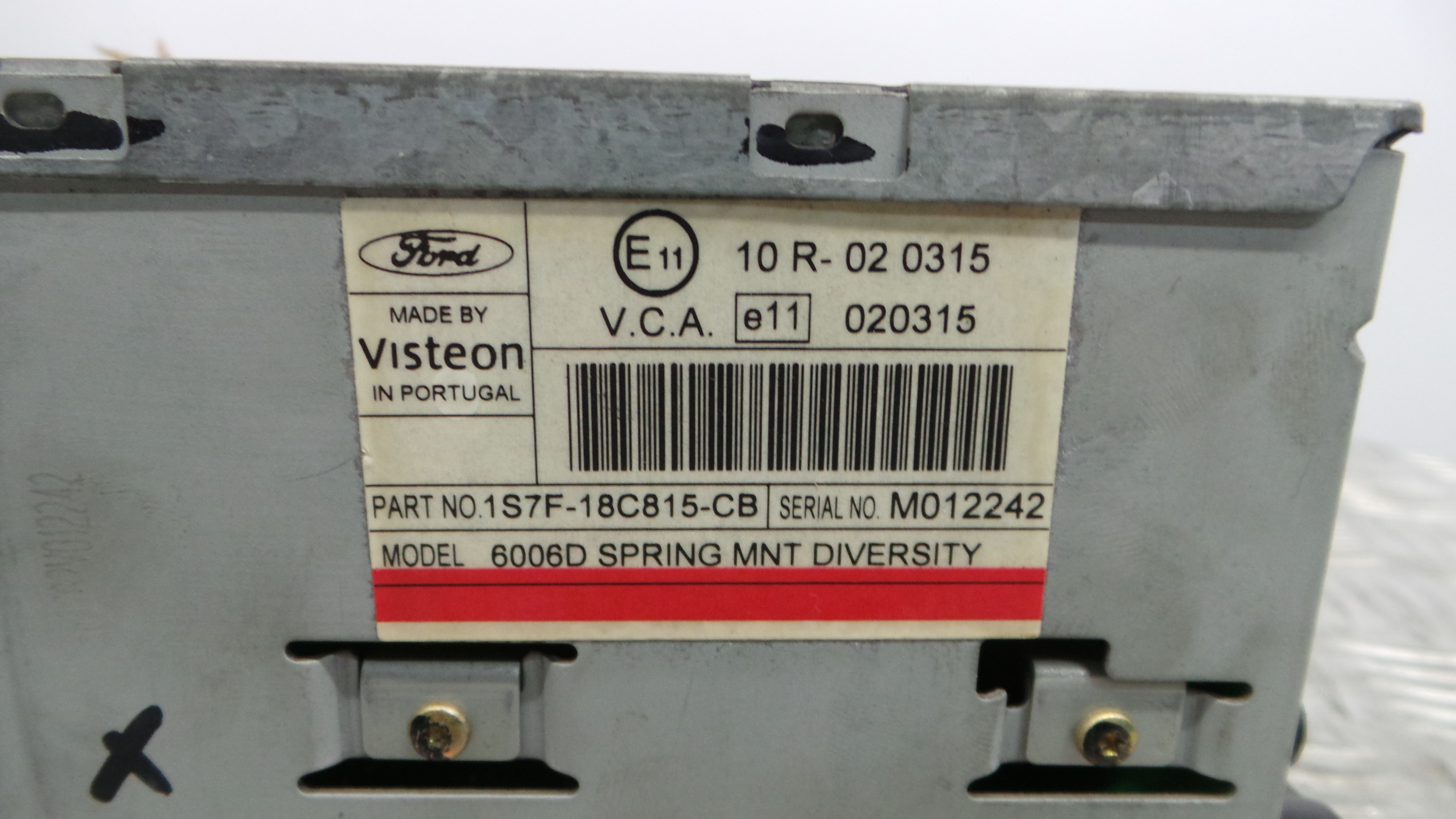 Auto-rádios 1S7F-18C815-CB - FORD MONDEO III (B5Y)-33640526