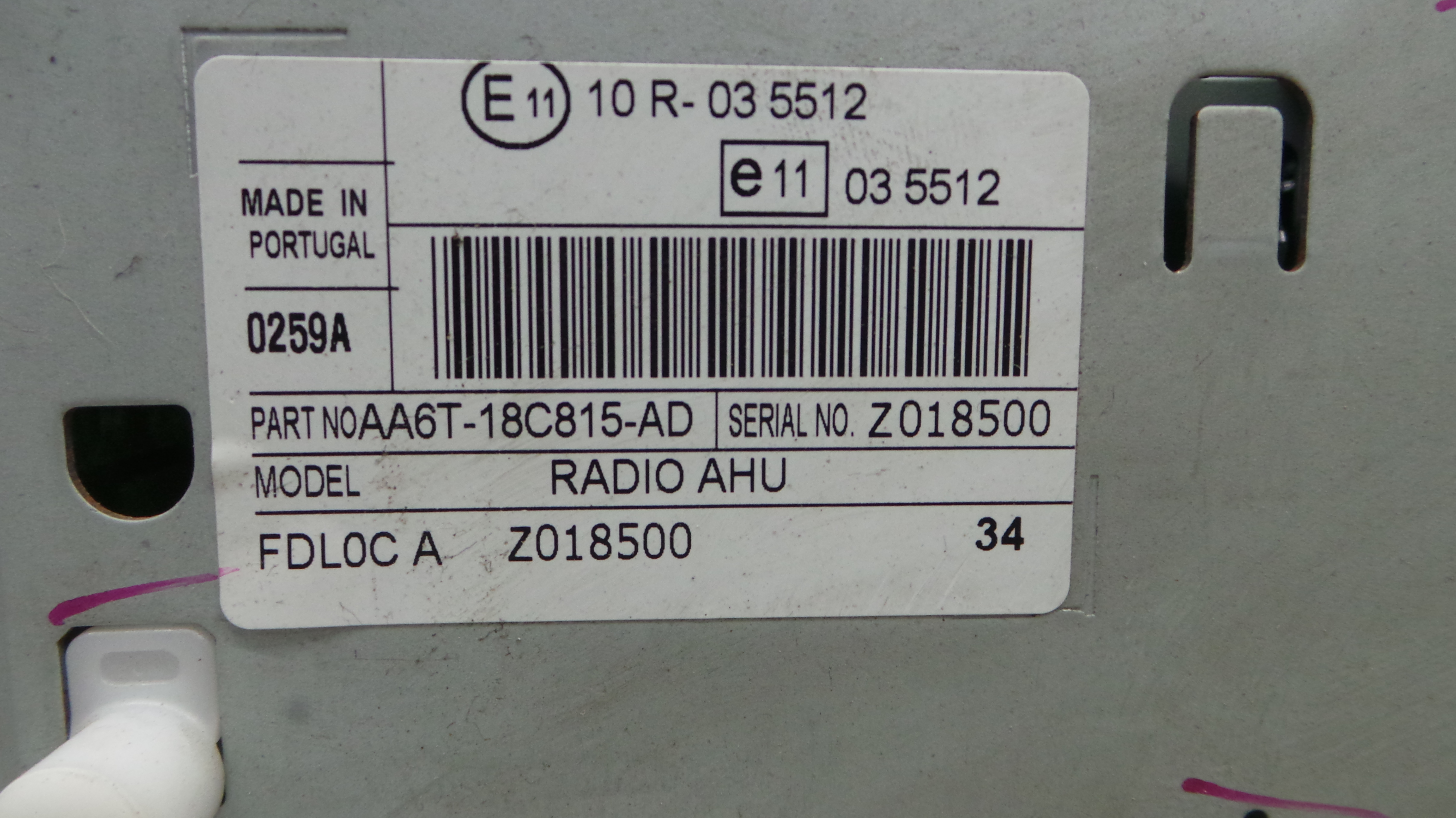 Auto-rádios AA6T-18C815-AD - FORD FIESTA VI (CB1, CCN)-33640541