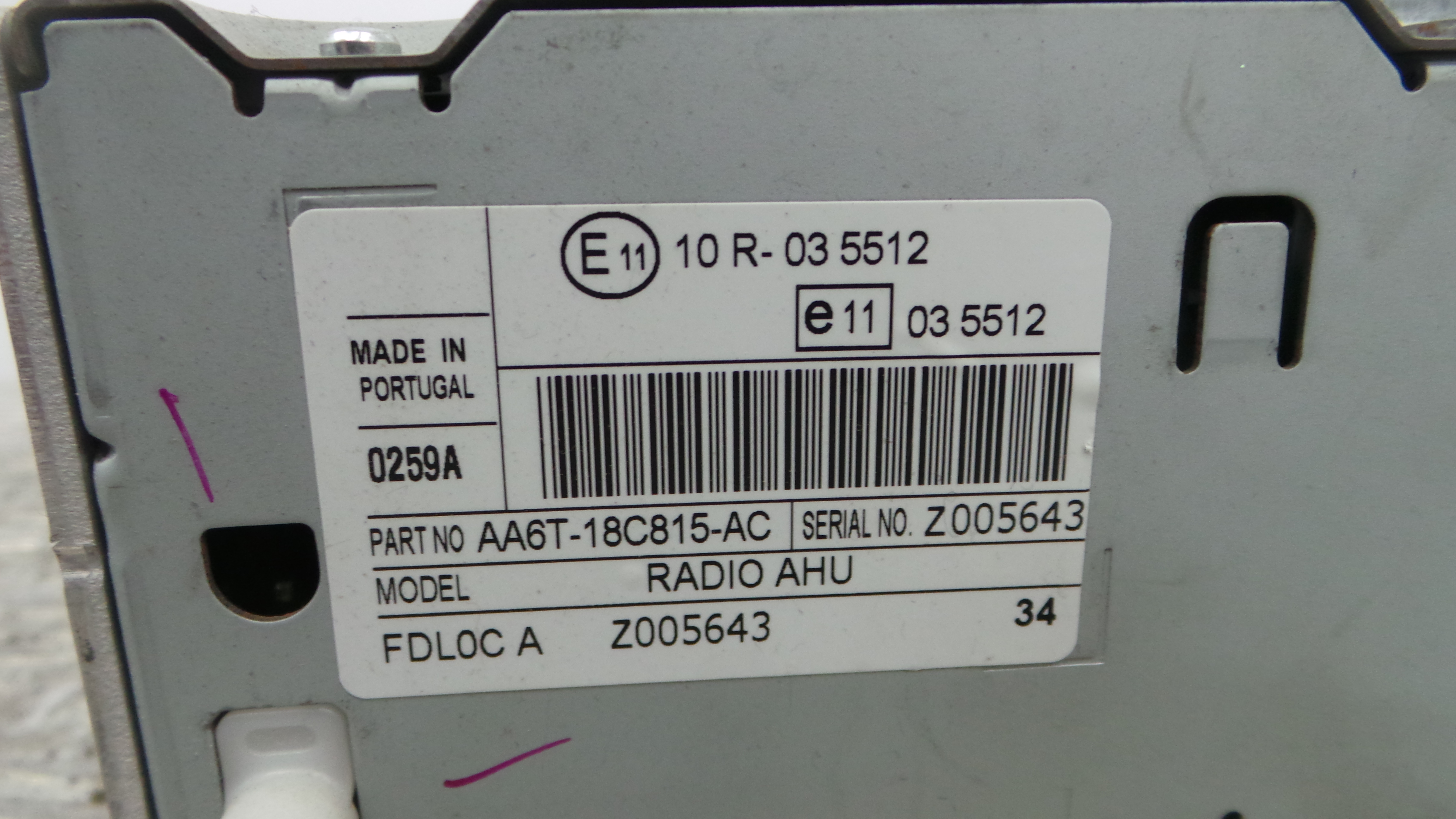 Auto-rádios AA6T-18C815-AC - FORD FIESTA VI (CB1, CCN)-33640557