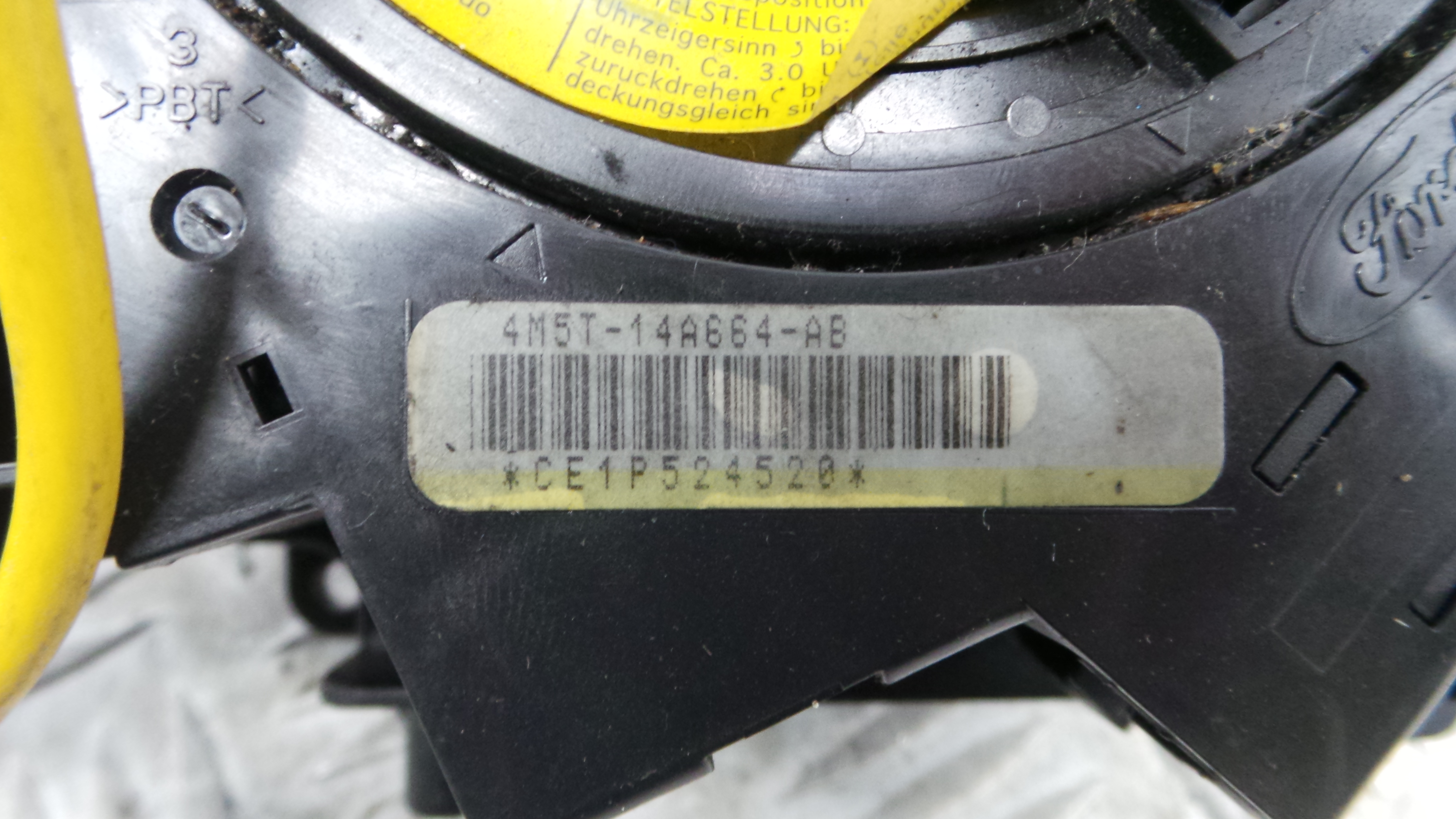 Fita de Airbags 4M5T-14A664-AB - FORD FOCUS II (DA_, HCP, DP)-33643096