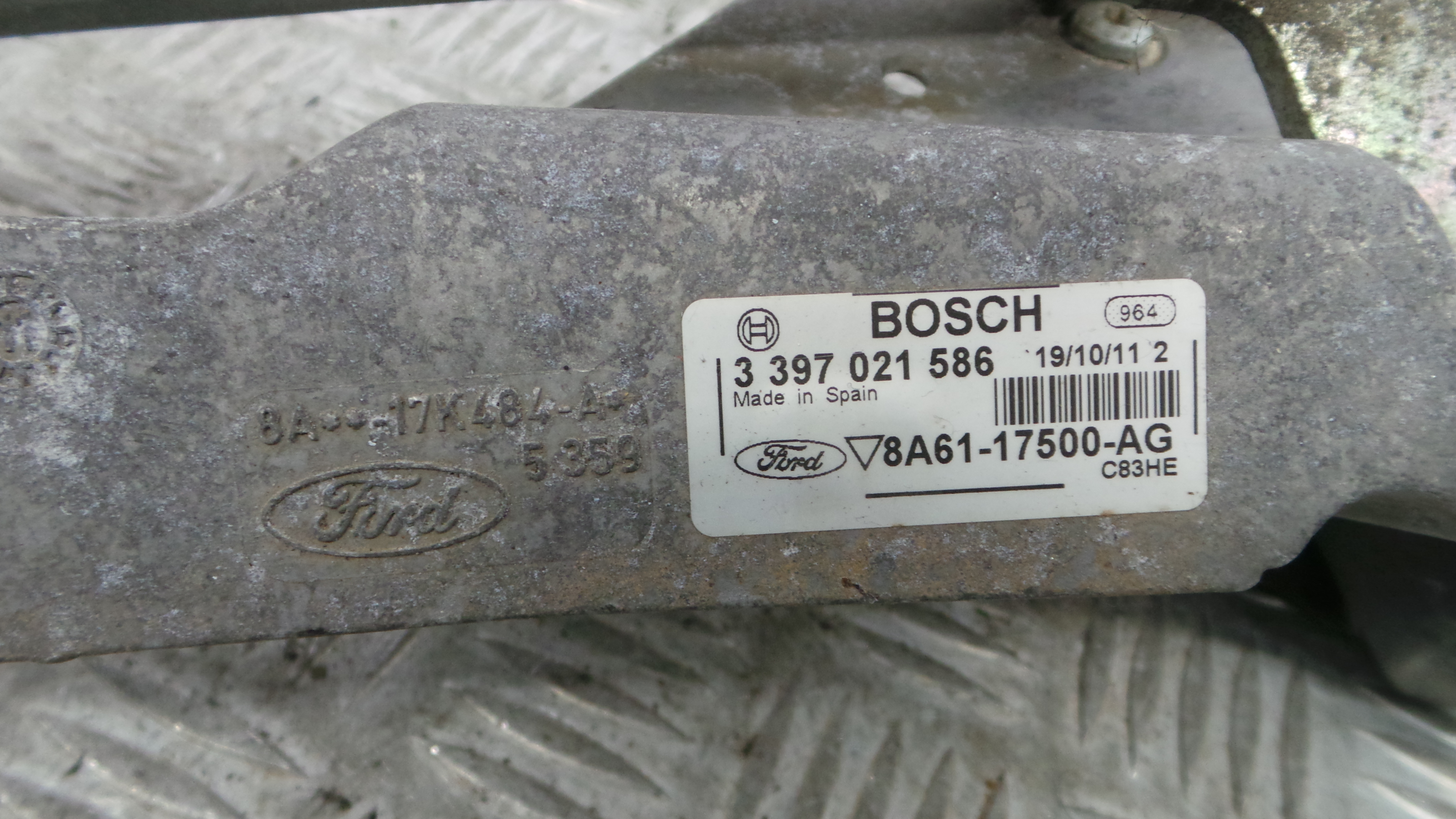 Motor Limpa Vidros Frente 8A61-17B571-AB - FORD FIESTA VI (CB1, CCN)-33643584