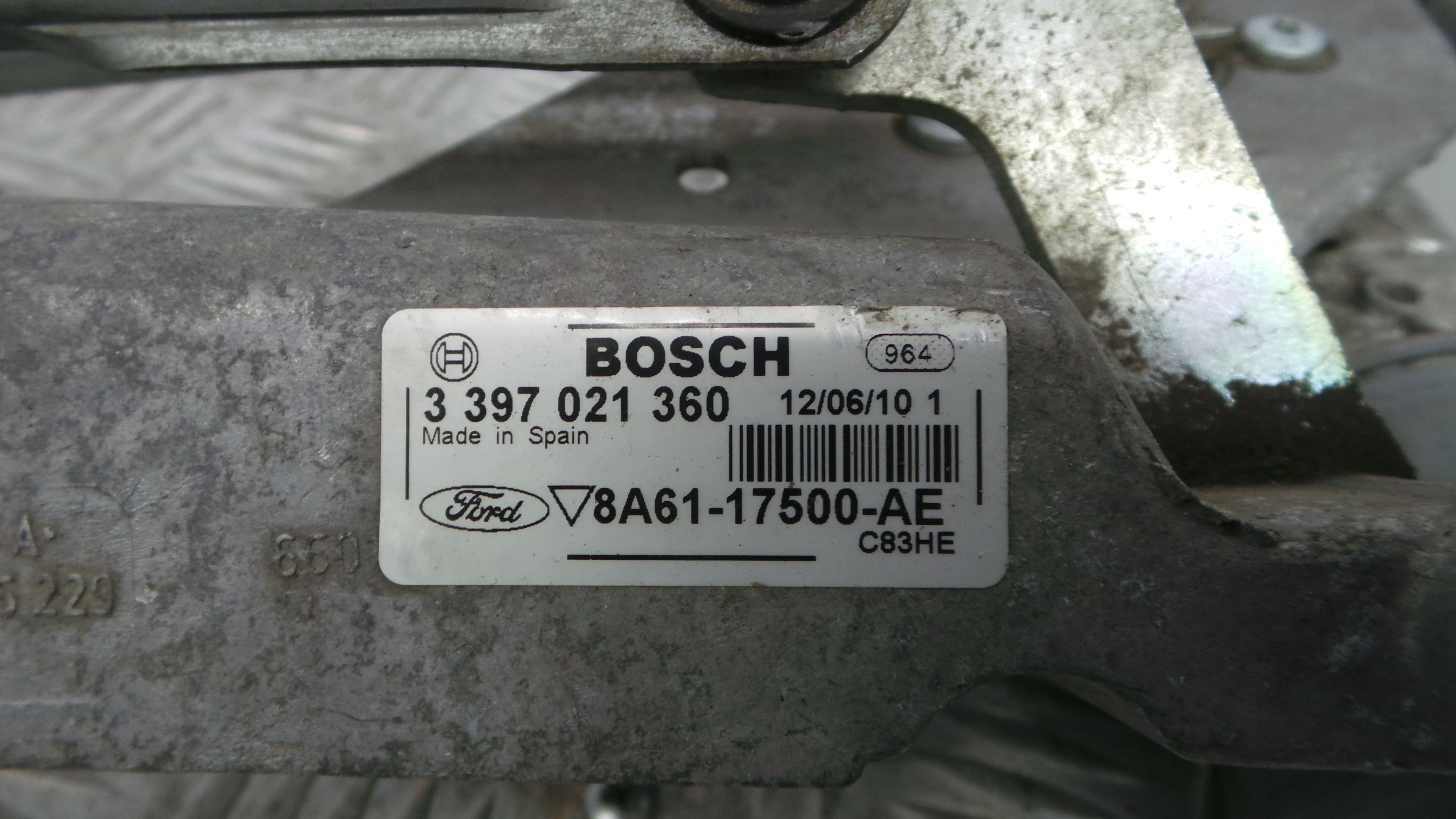 Motor Limpa Vidros Frente  8A61-17B571-AB - FORD FIESTA VI (CB1, CCN)-33645355