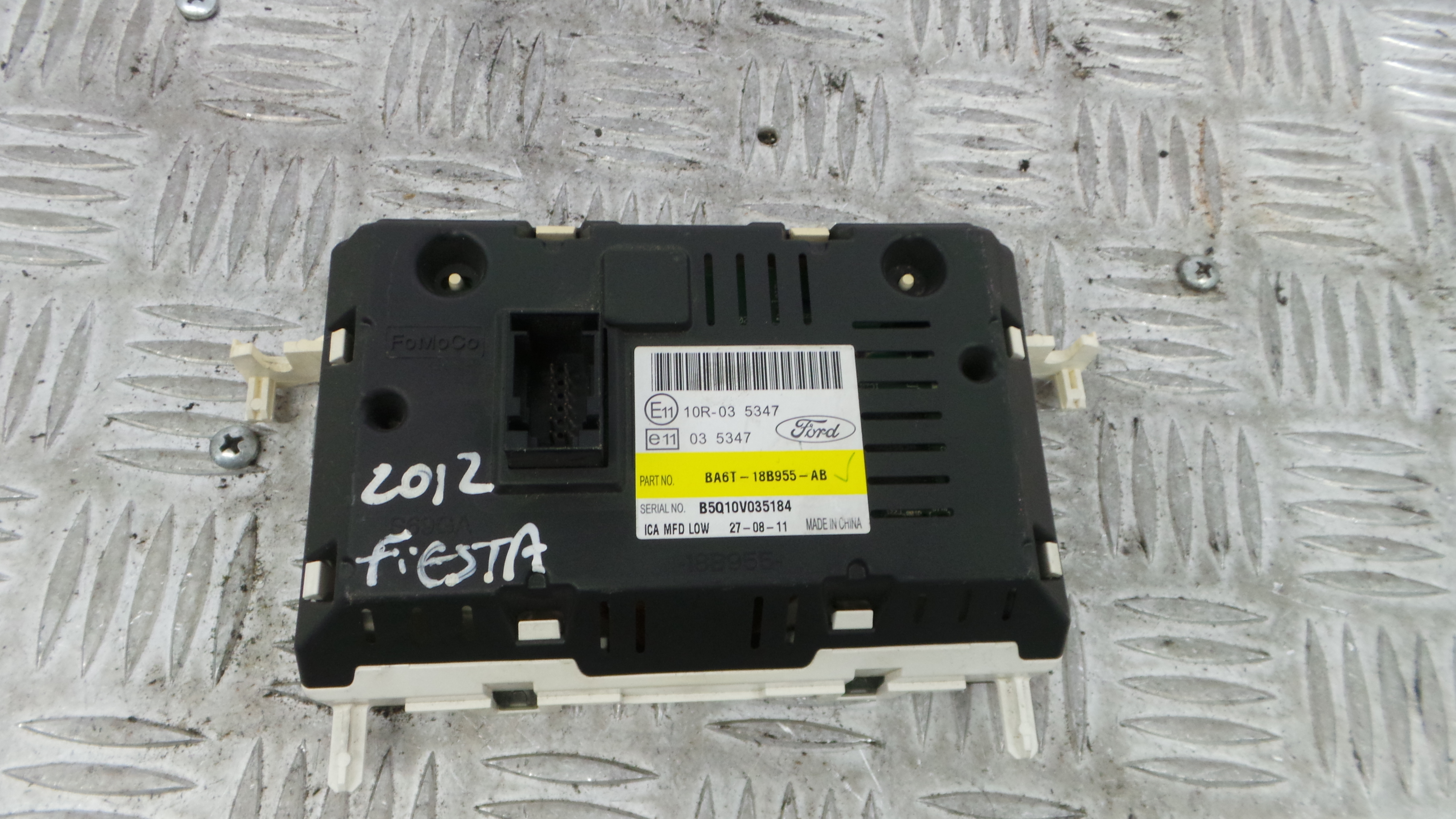 Display do Ar Condicionado / Rádio / GPS / DVD 8A6T-18B955-AB - FORD FIESTA VI (CB1, CCN)-33646344