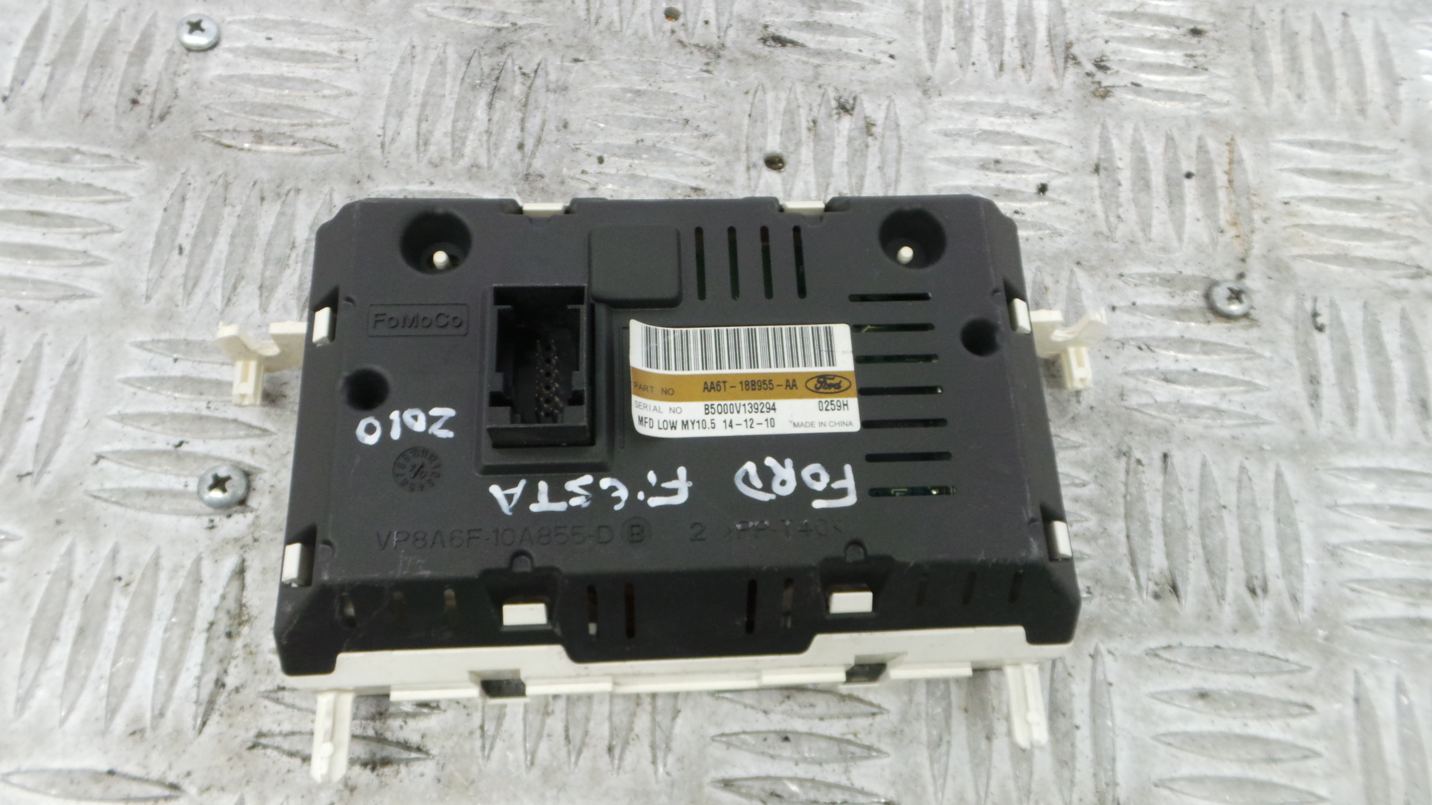 Display do Ar Condicionado / Rádio / GPS / DVD AA6T-18B955-AA - FORD FIESTA VI (CB1, CCN)-33646347