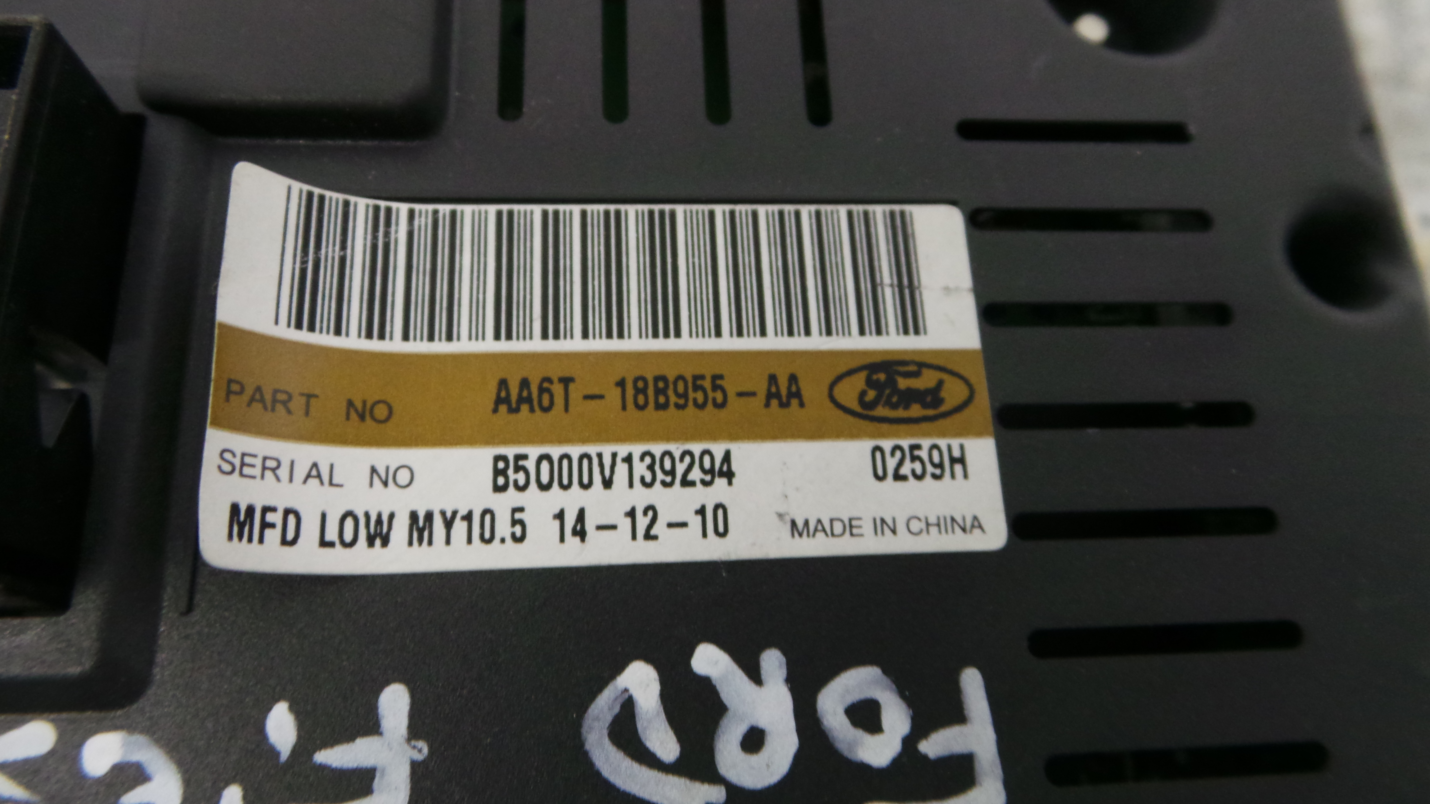 Display do Ar Condicionado / Rádio / GPS / DVD AA6T-18B955-AA - FORD FIESTA VI (CB1, CCN)-33646347