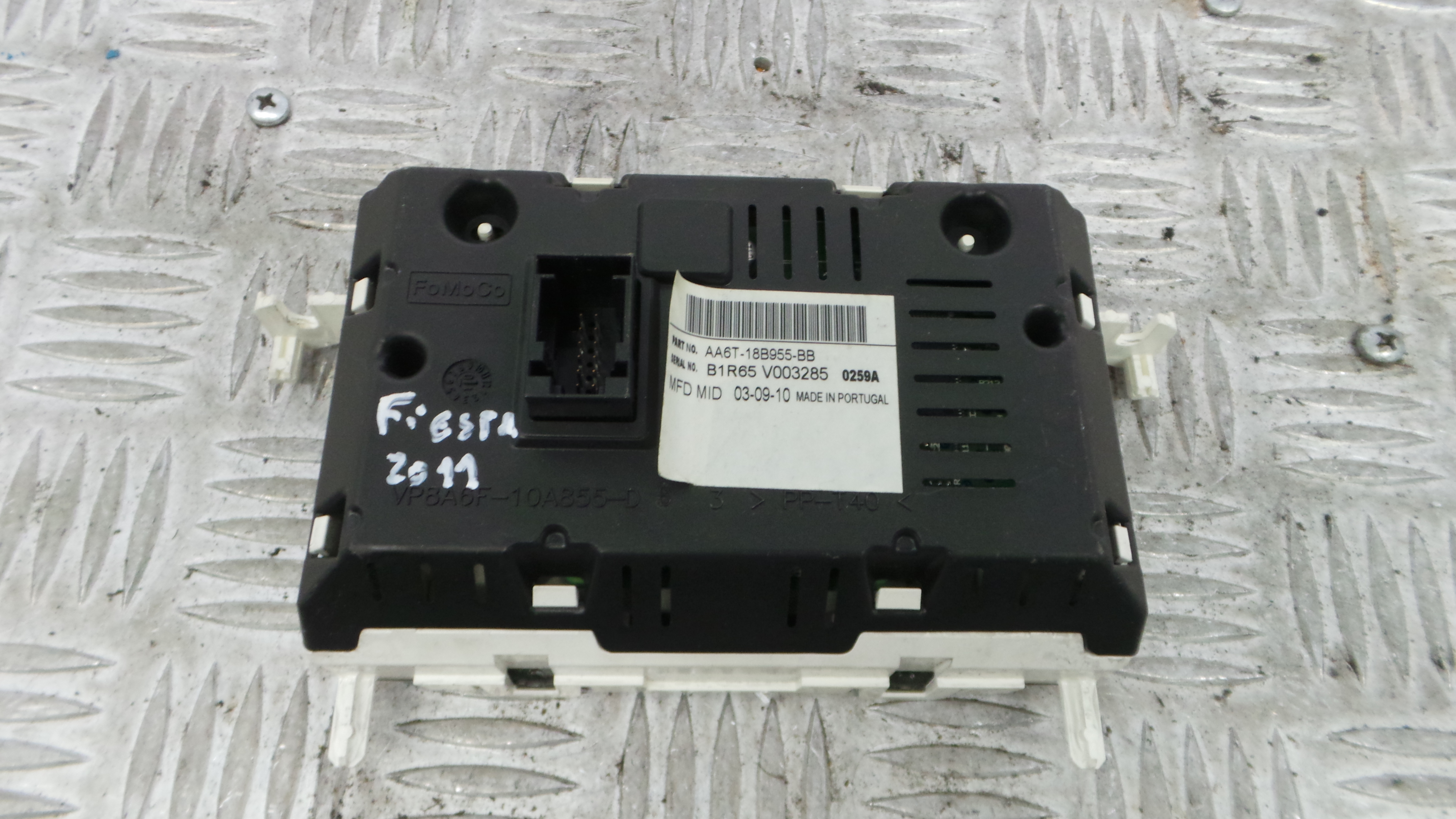 Display do Ar Condicionado / Rádio / GPS / DVD AA6T-18B955-BB - FORD FIESTA VI (CB1, CCN)-33646350