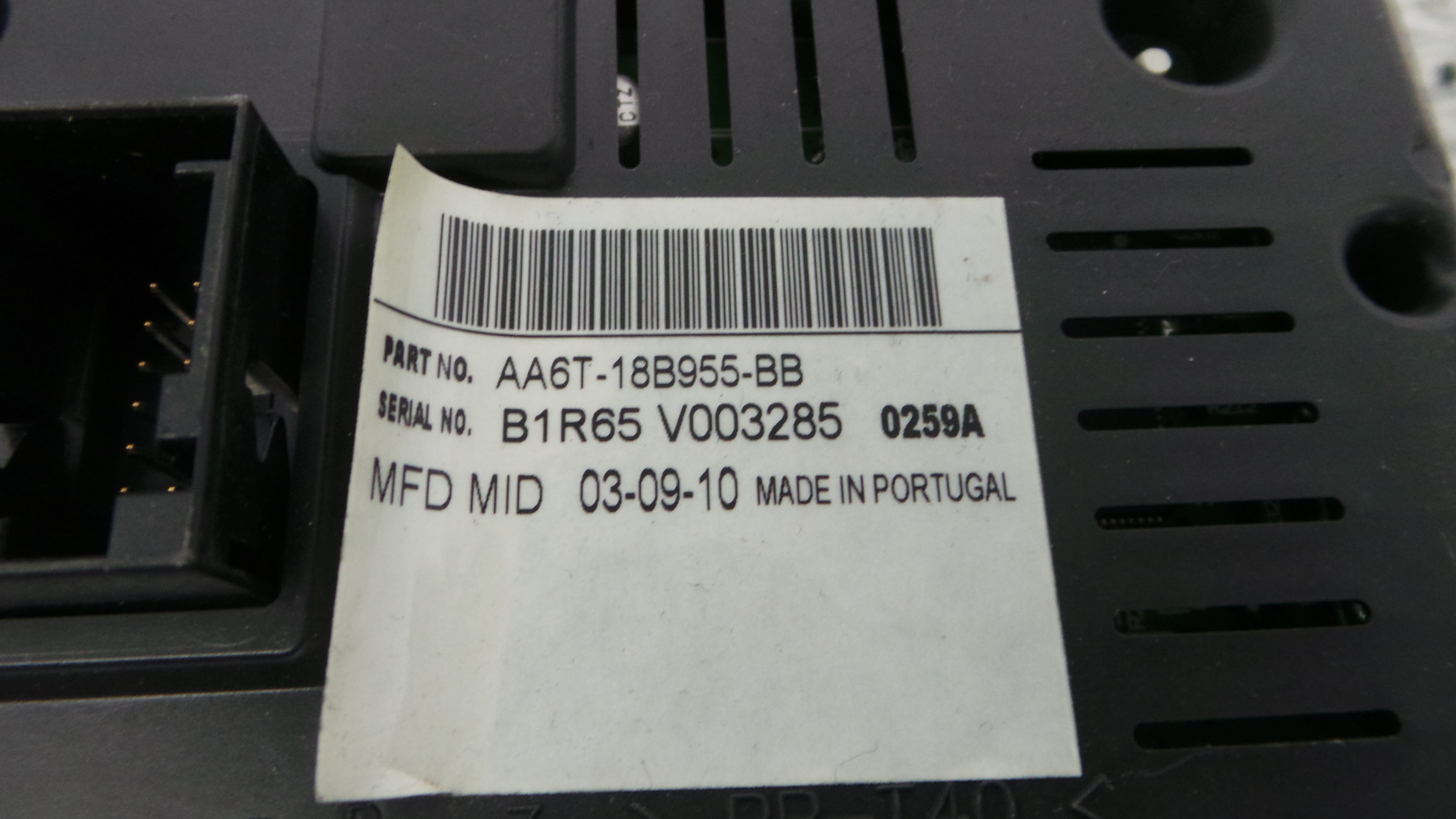 Display do Ar Condicionado / Rádio / GPS / DVD AA6T-18B955-BB - FORD FIESTA VI (CB1, CCN)-33646350