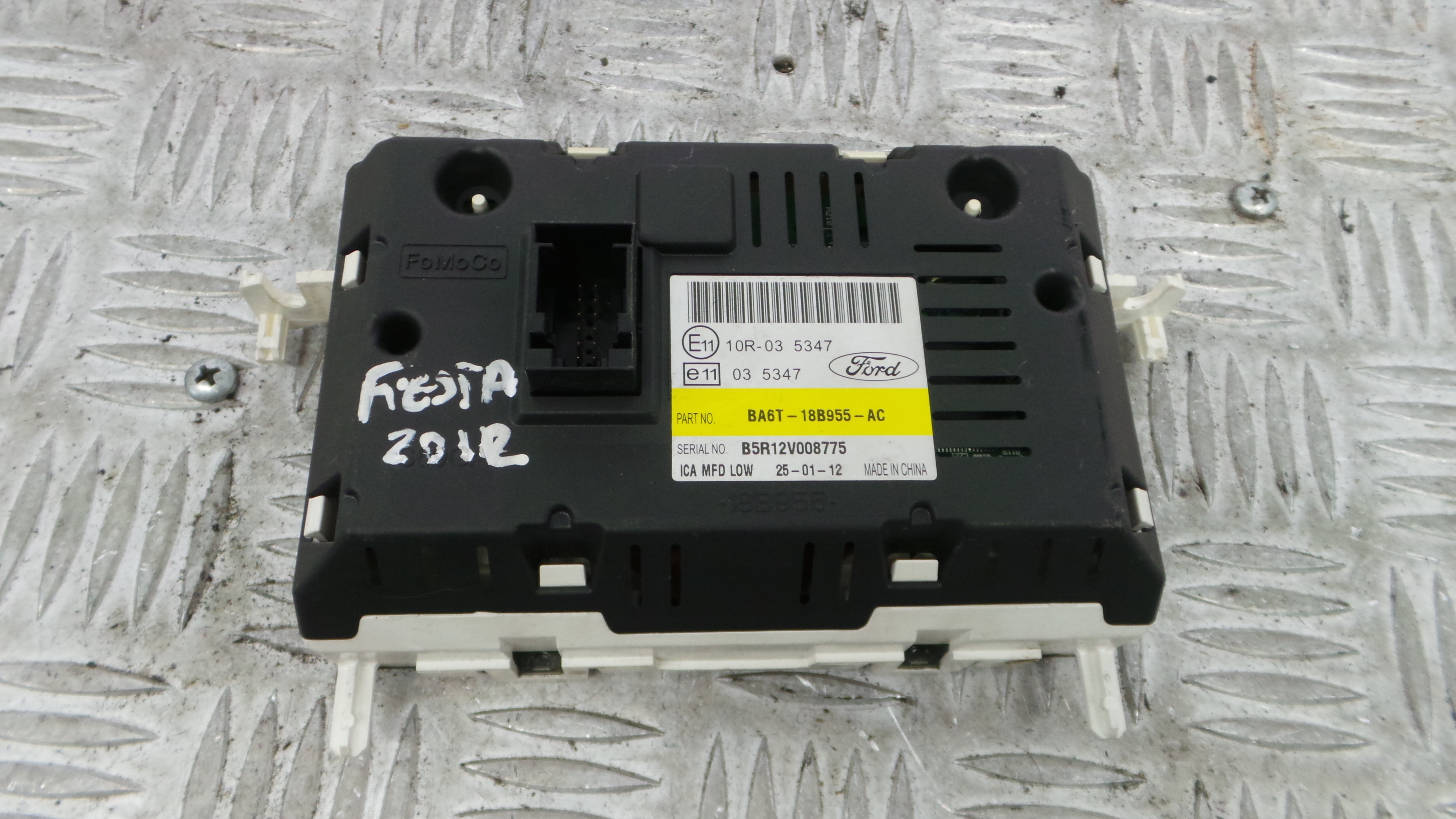 Display do Ar Condicionado / Rádio / GPS / DVD 8A6T-18B955-AC - FORD FIESTA VI (CB1, CCN)-33646353