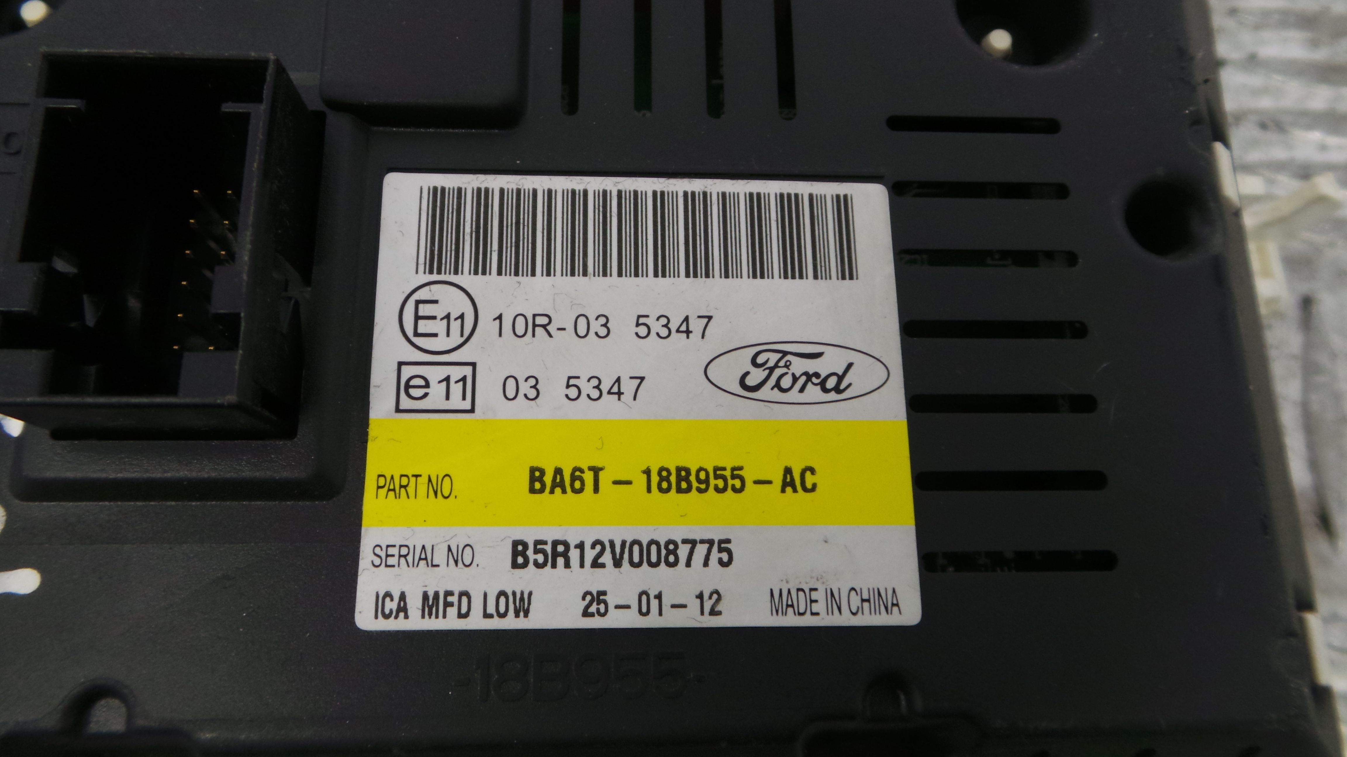 Display do Ar Condicionado / Rádio / GPS / DVD 8A6T-18B955-AC - FORD FIESTA VI (CB1, CCN)-33646353