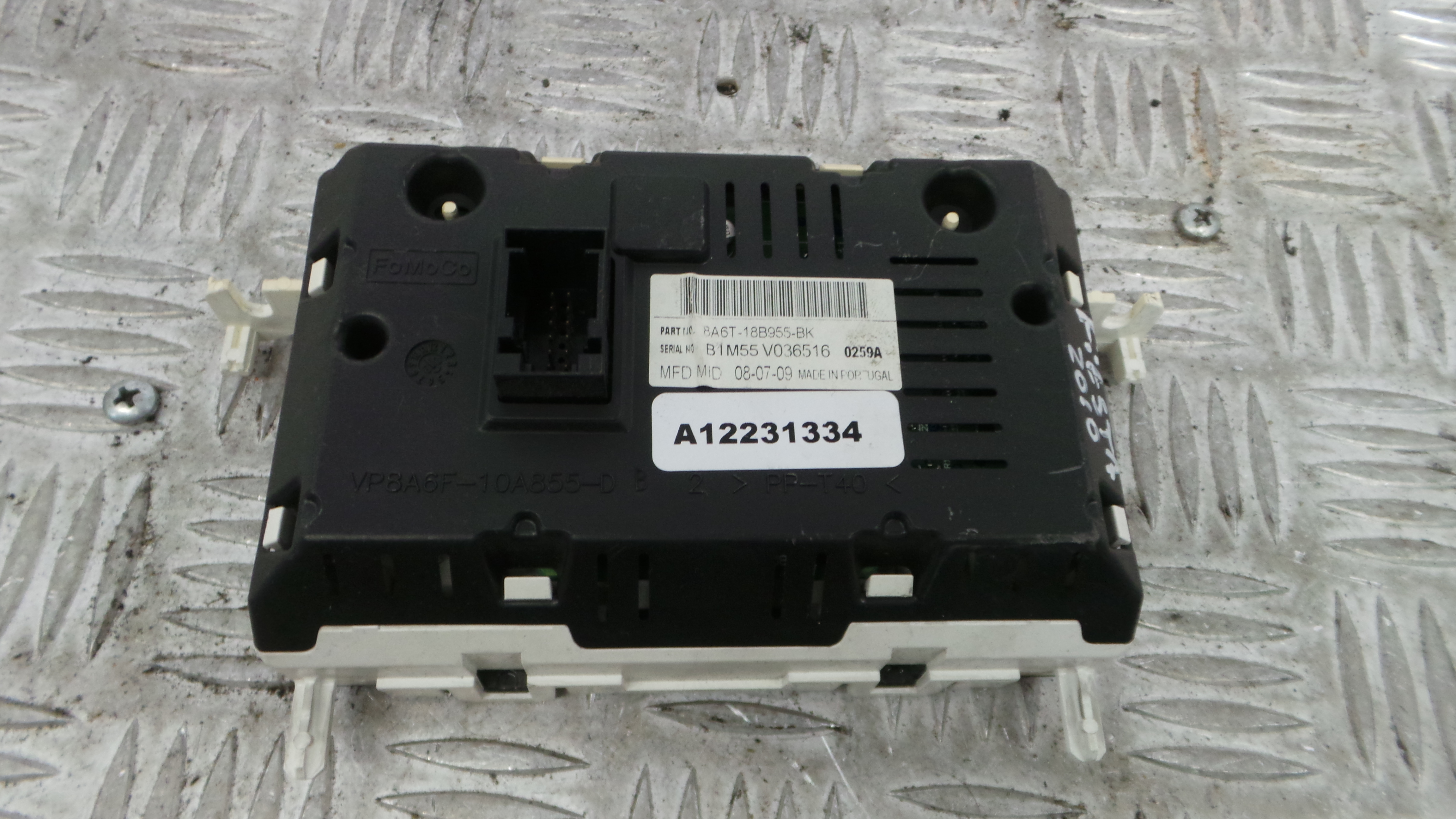 Display do Ar Condicionado / Rádio / GPS / DVD 8A6T-18B955-BK - FORD FIESTA VI (CB1, CCN)-33646356