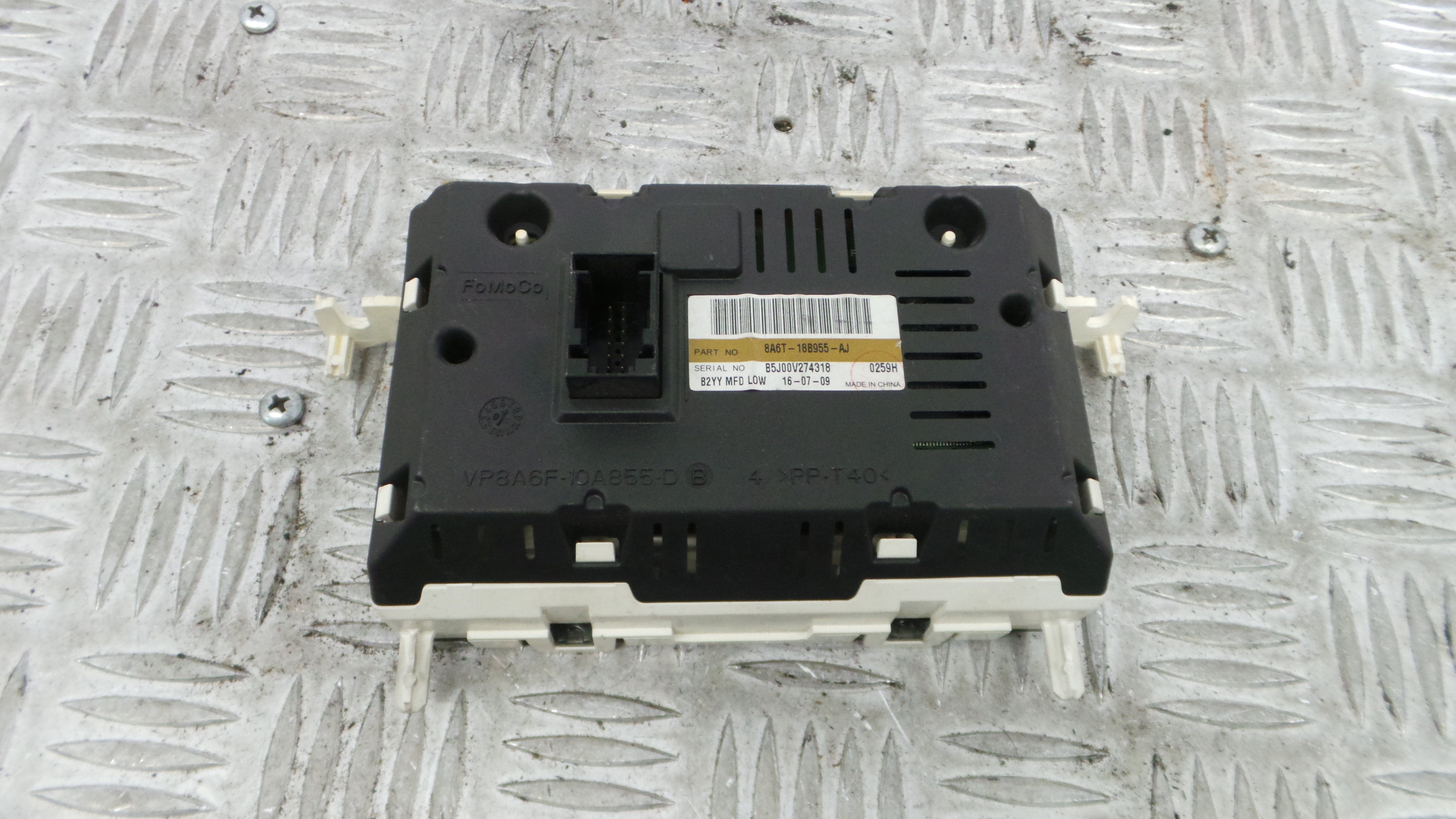 Display do Ar Condicionado / Rádio / GPS / DVD 8A6T-18B955-AJ - FORD FIESTA VI (CB1, CCN)-33646359