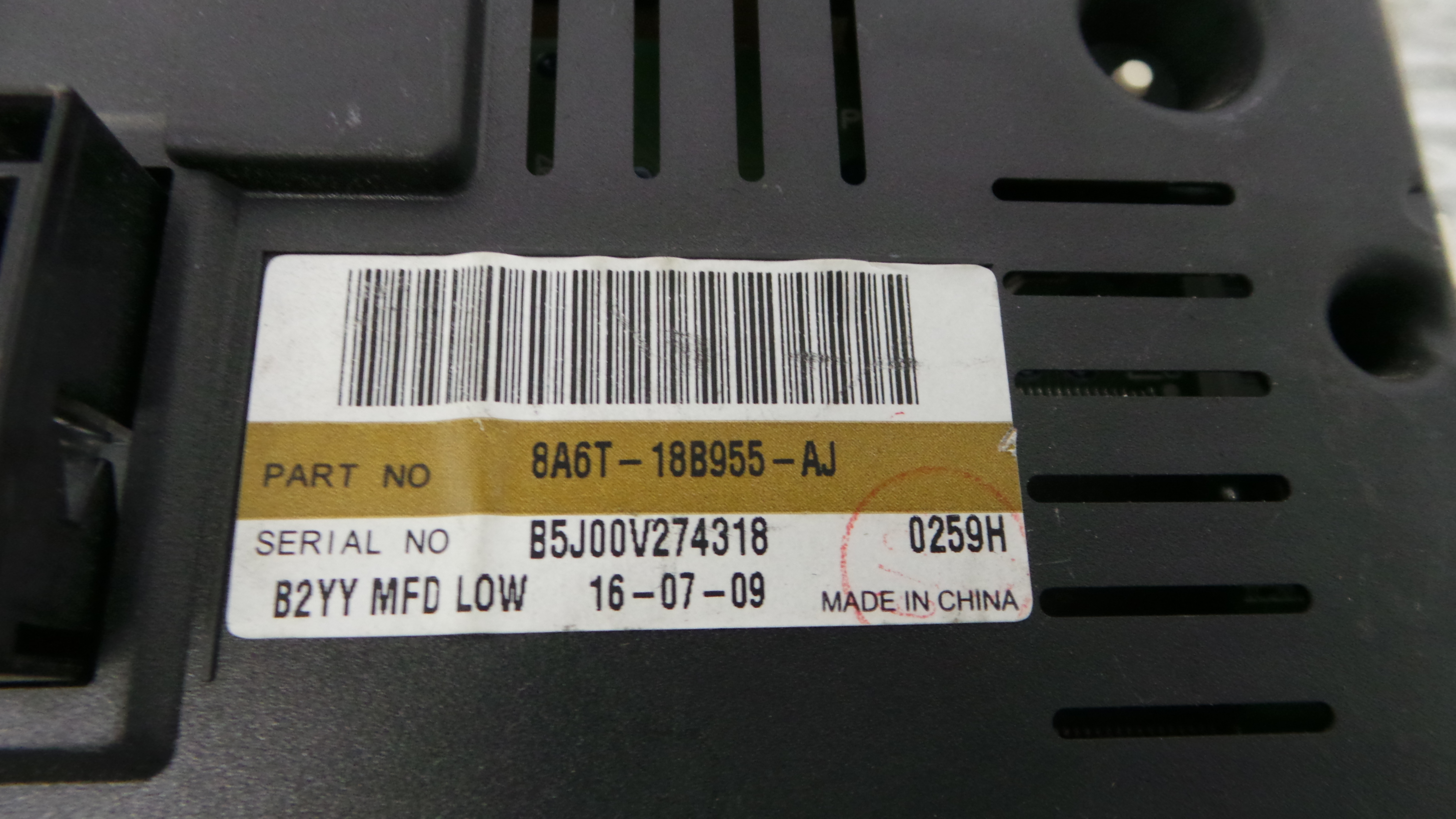 Display do Ar Condicionado / Rádio / GPS / DVD 8A6T-18B955-AJ - FORD FIESTA VI (CB1, CCN)-33646359