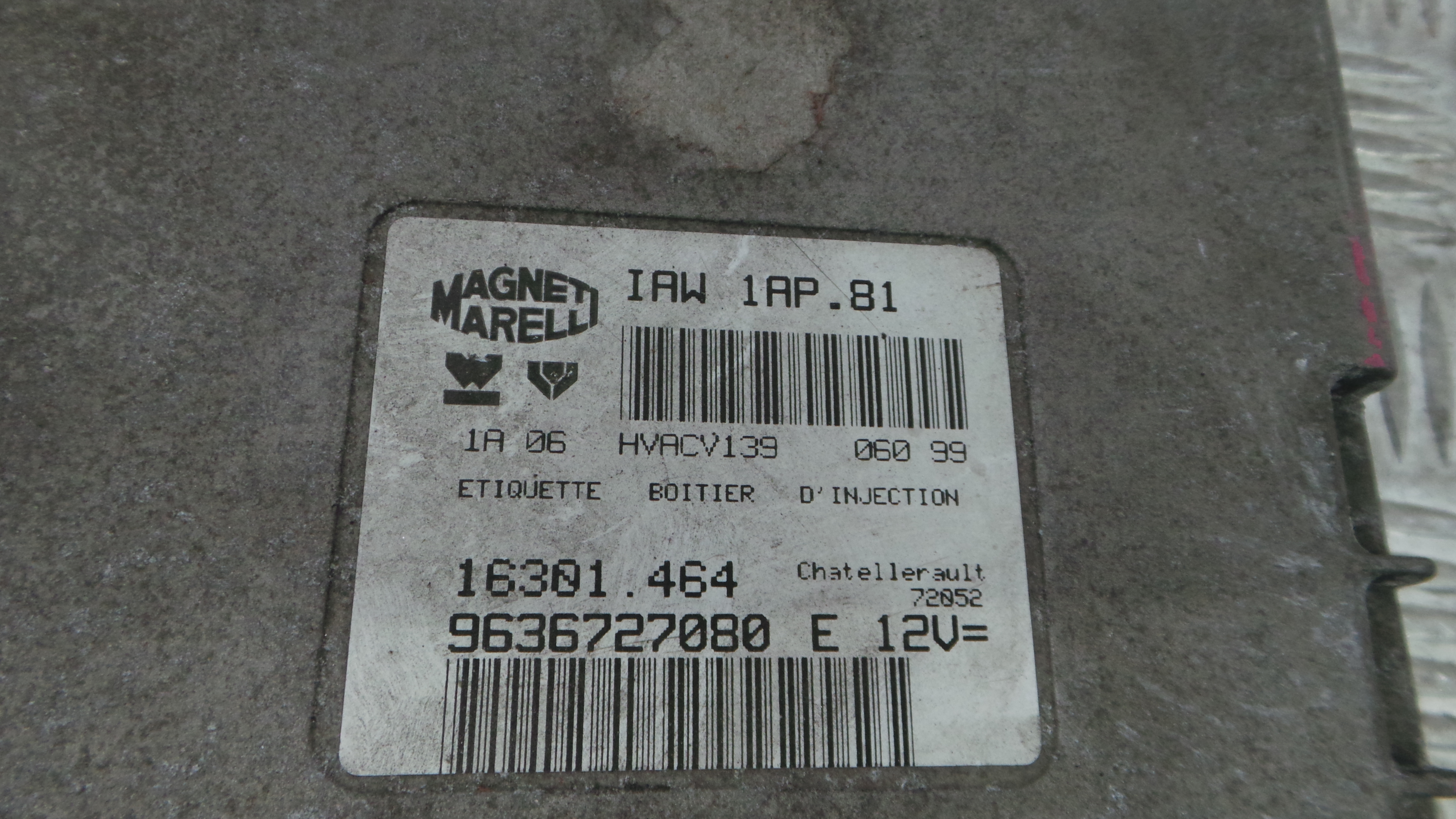 Centralina do Motor 9636727080 - PEUGEOT 206 Hatchback (2A/C)-33657546