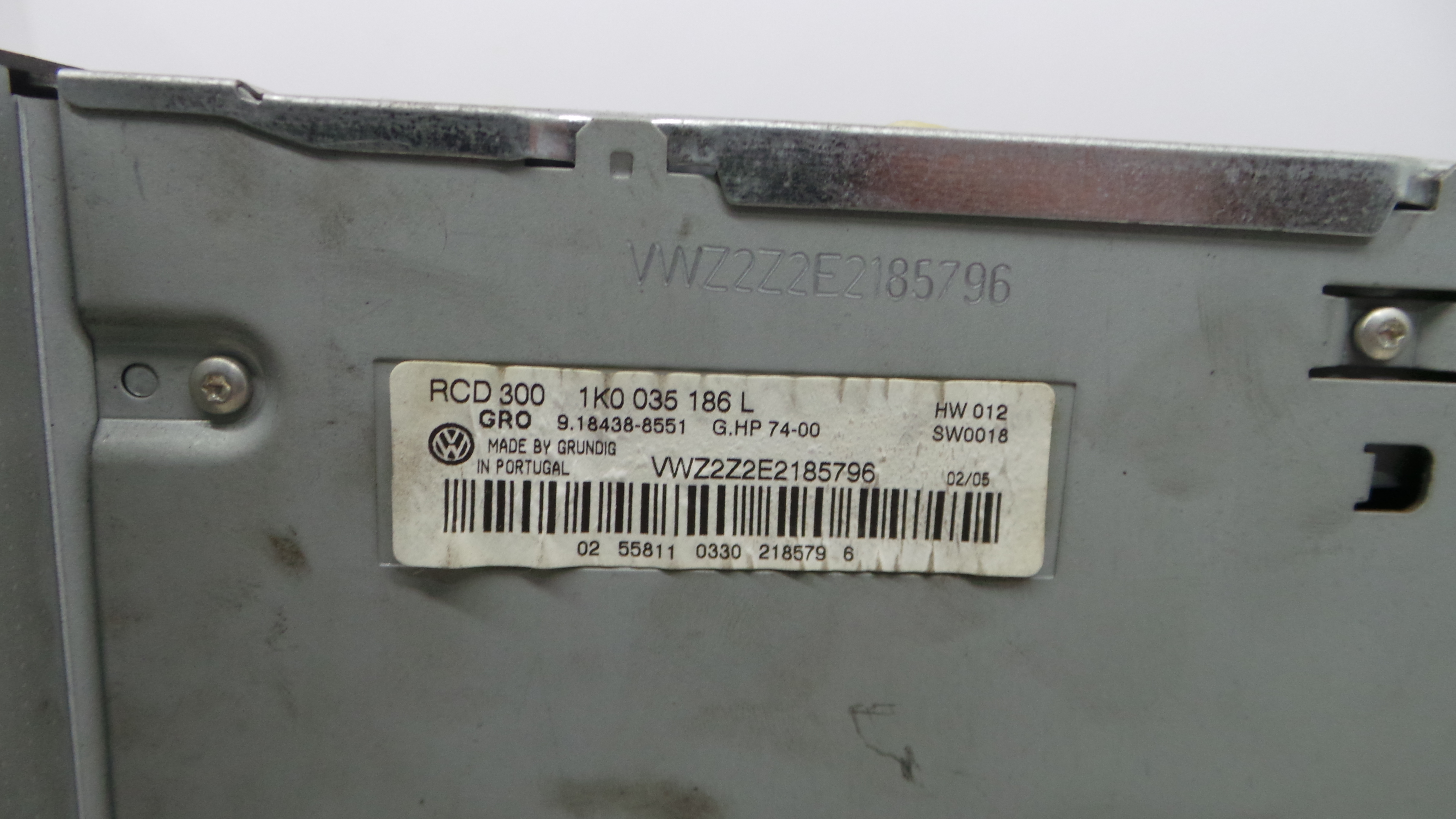 Auto-rádios 1K0035186L - VW GOLF V (1K1)-34187899