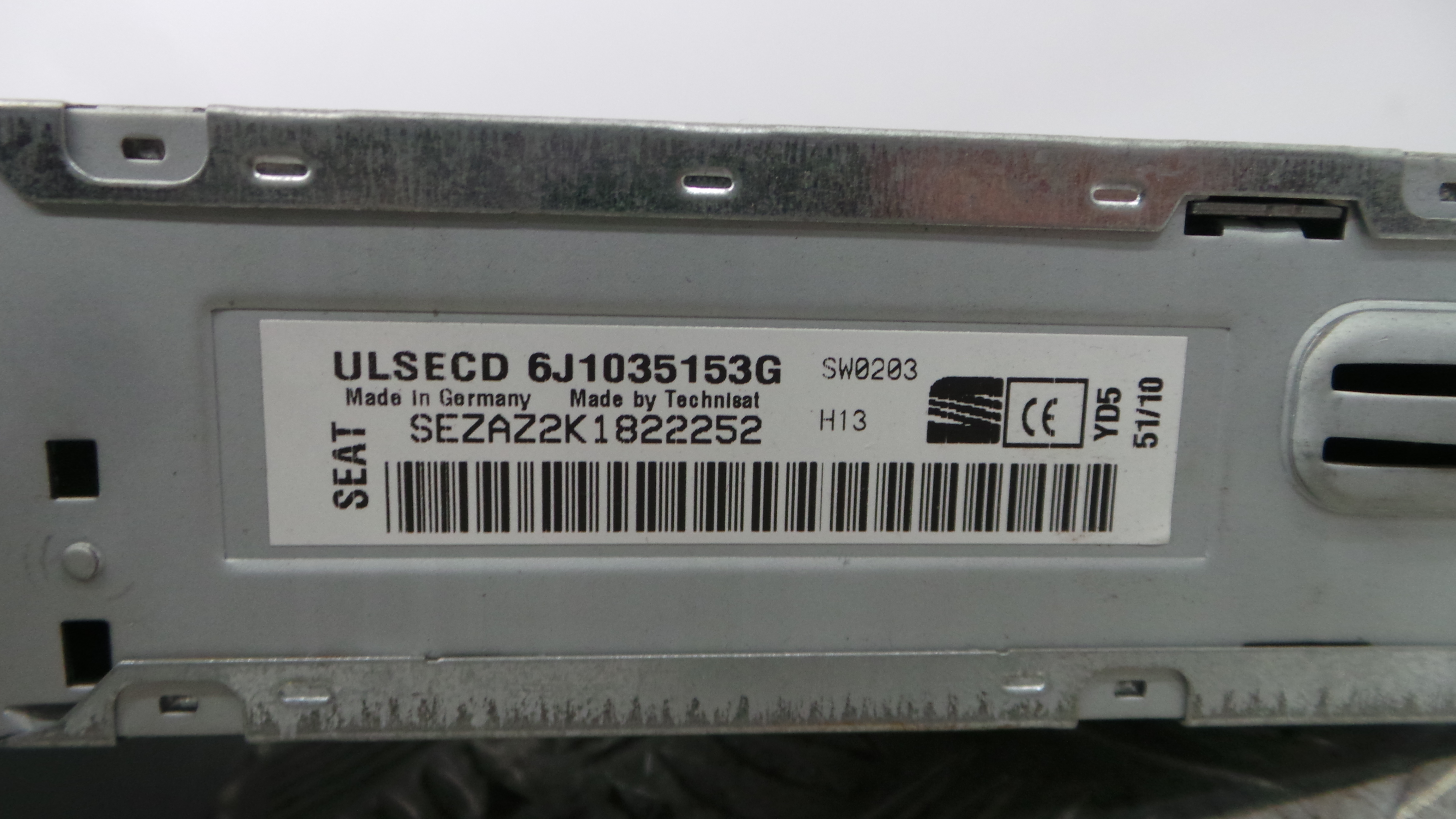 Auto-rádios 6J1035153G - SEAT IBIZA IV (6J5, 6P1), IBIZA Mk IV (6J5, 6P1)-34204286