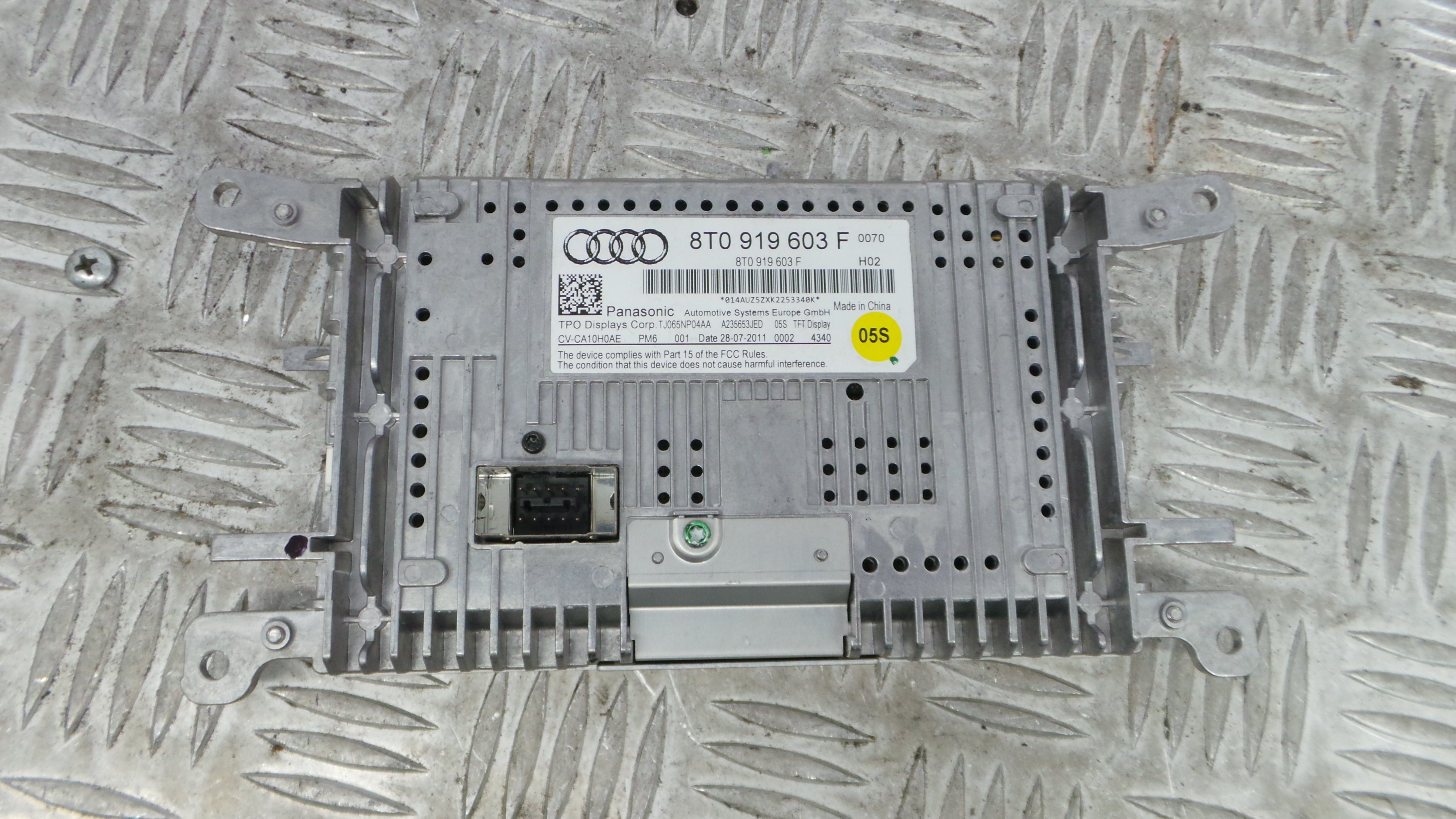 Display do Ar Condicionado / Rádio / GPS / DVD 8T0919603F - AUDI A4 B8 (8K2)-34233306