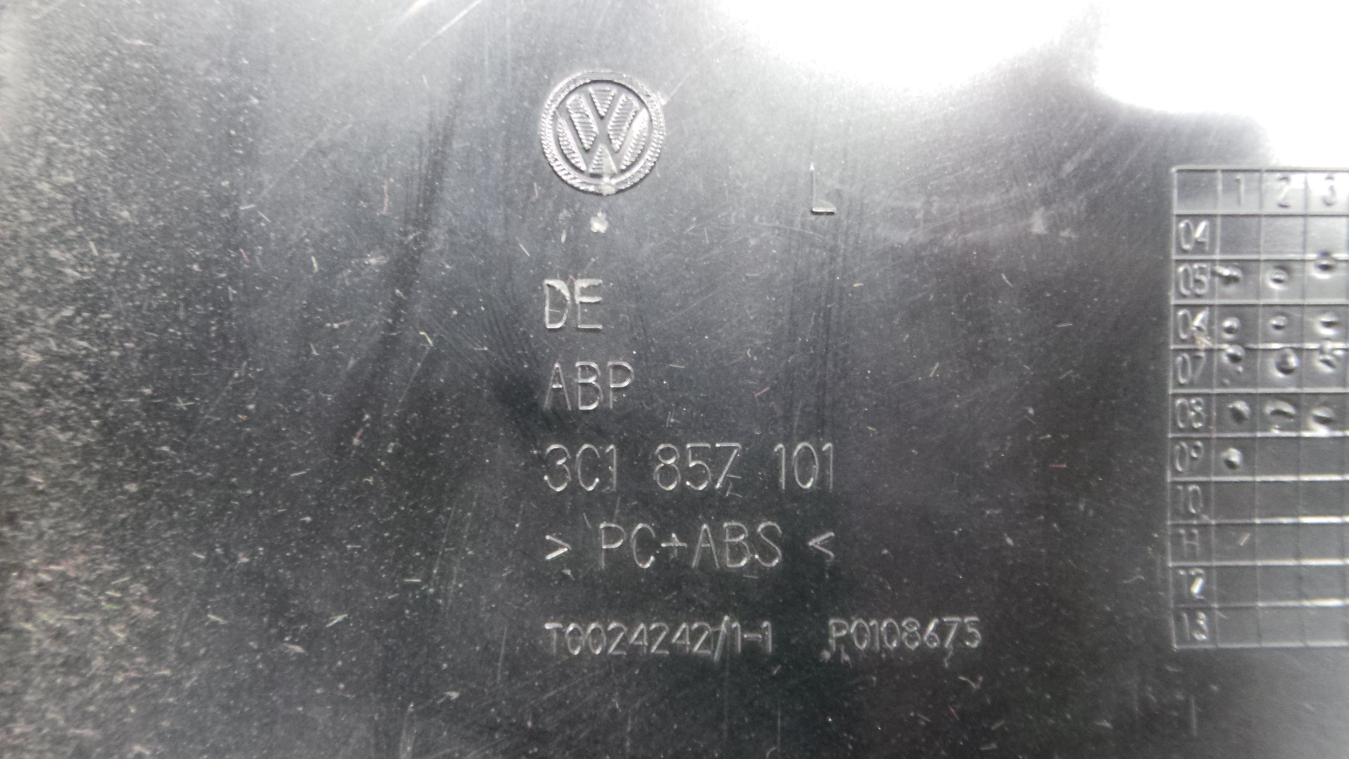 Porta Luvas  3C1857114 - VW PASSAT B6 (3C2)-34919529