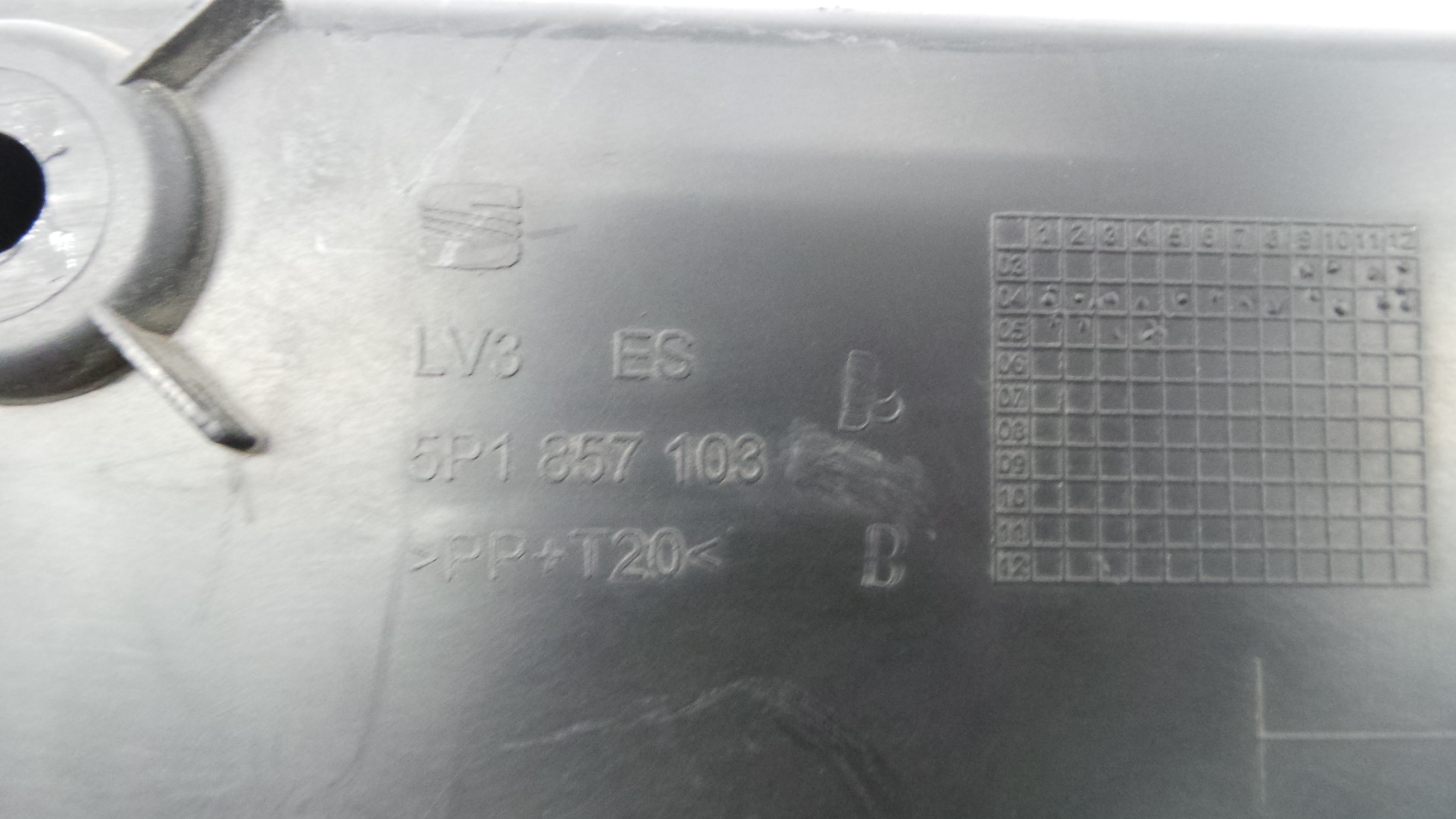 Porta Luvas 5P1857103 - SEAT ALTEA (5P1)-34919575