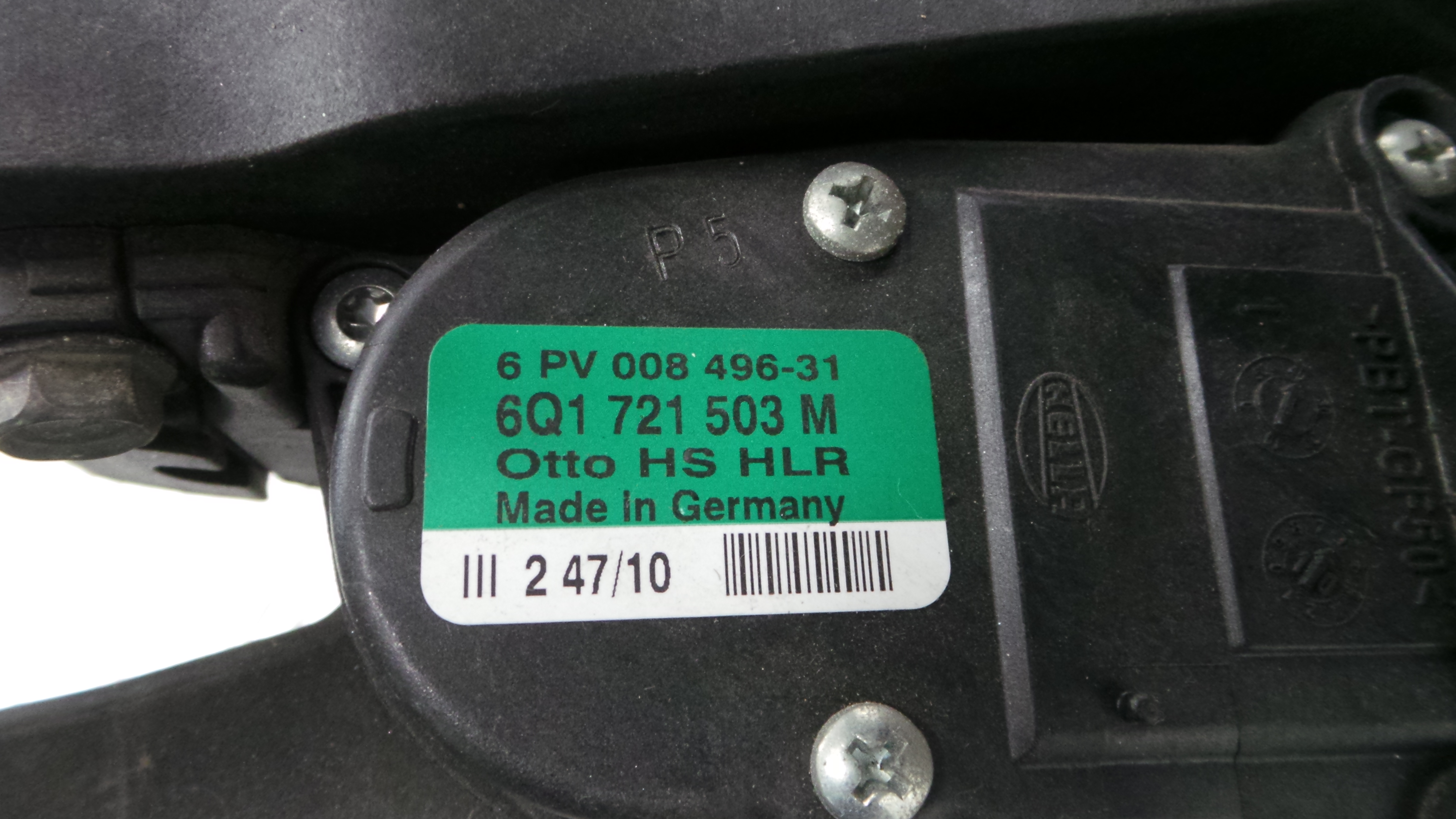 Pedal do Travão 6R1721058 - SEAT IBIZA IV (6J5, 6P1), IBIZA Mk IV (6J5, 6P1)-35052071