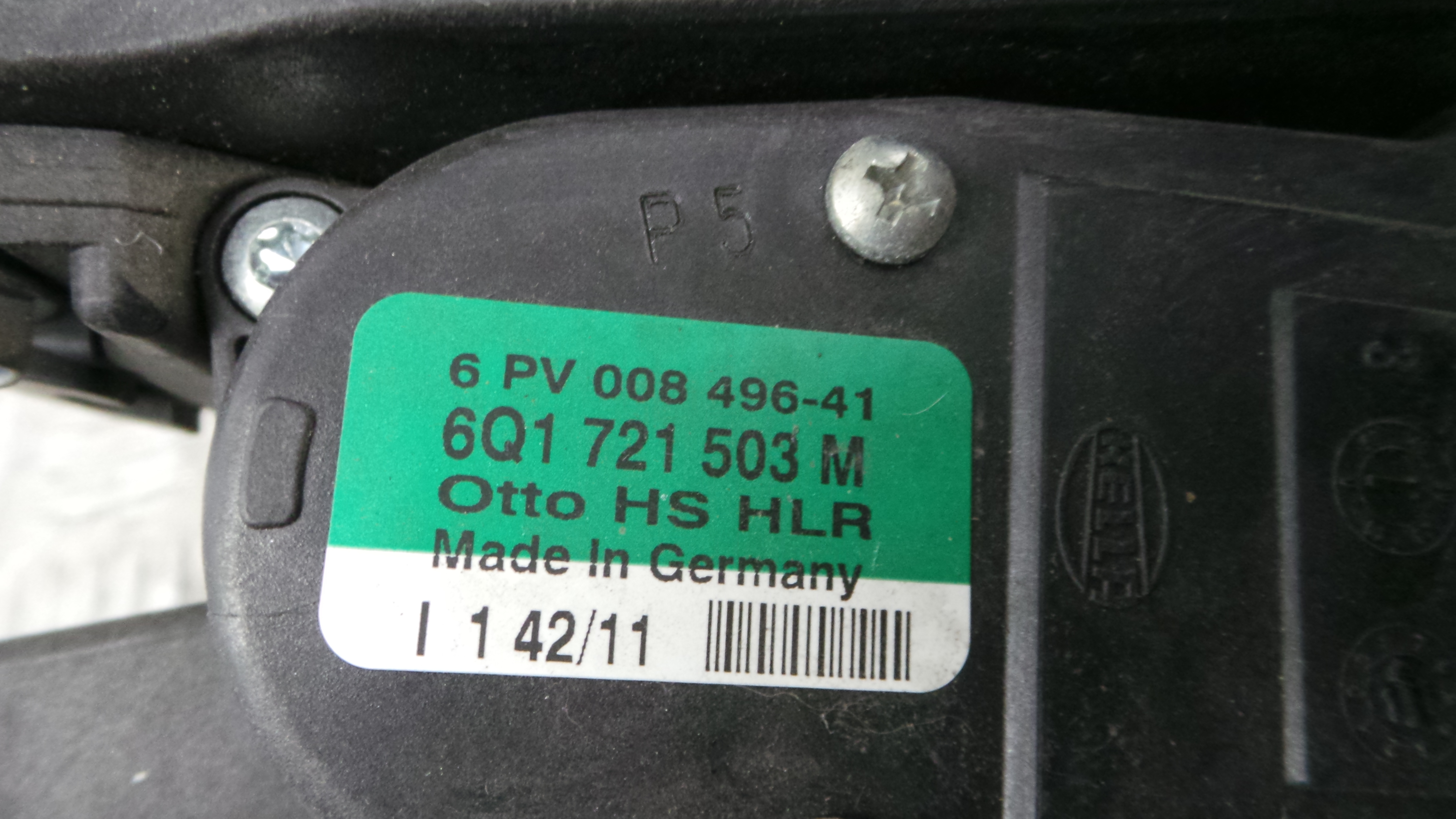 Pedal do Travão 6R1721058 - SEAT IBIZA IV (6J5, 6P1), IBIZA Mk IV (6J5, 6P1)-35052156