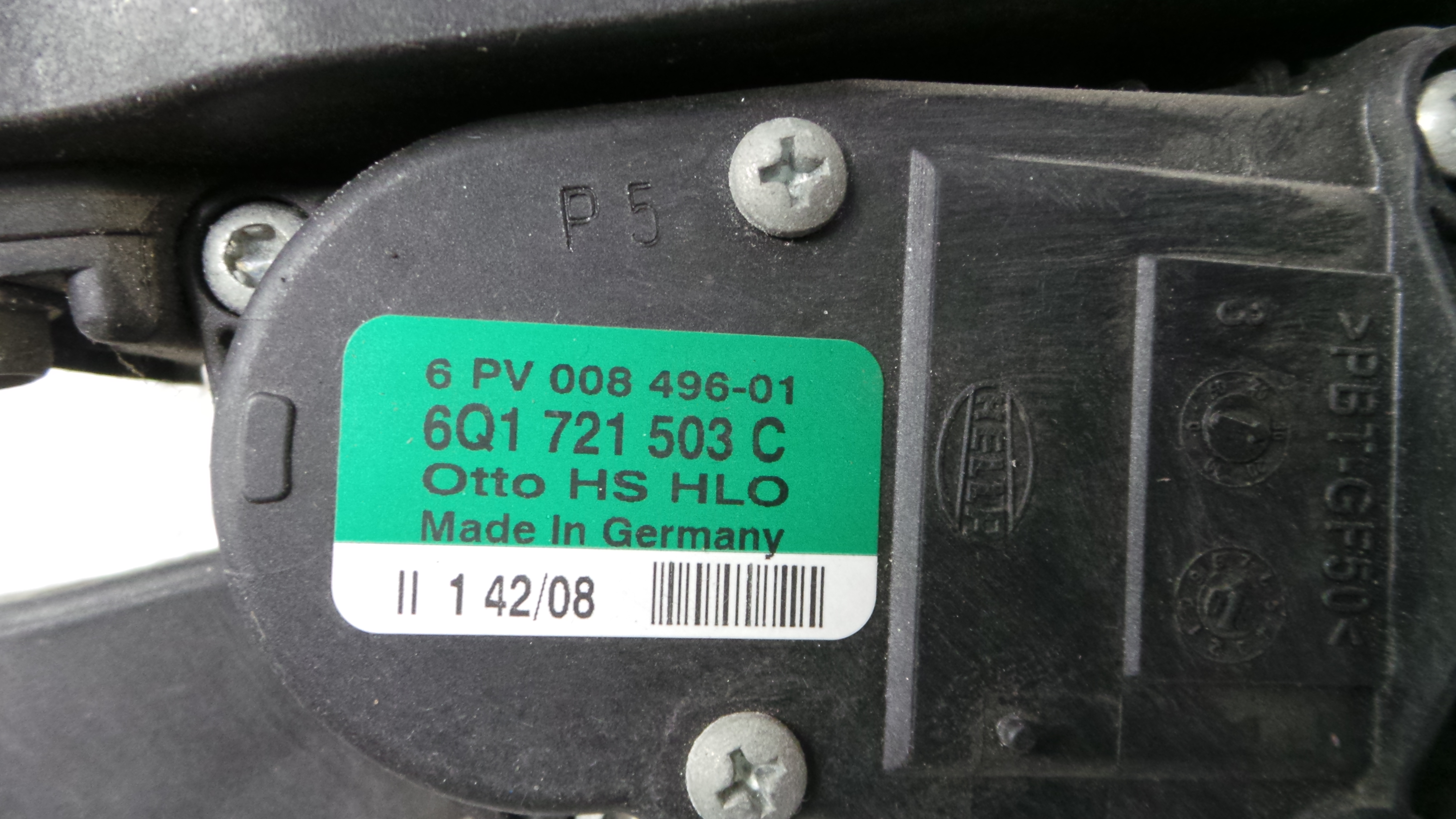 Pedal do Travão 6R1721058 - SEAT IBIZA IV (6J5, 6P1), IBIZA Mk IV (6J5, 6P1)-35052743