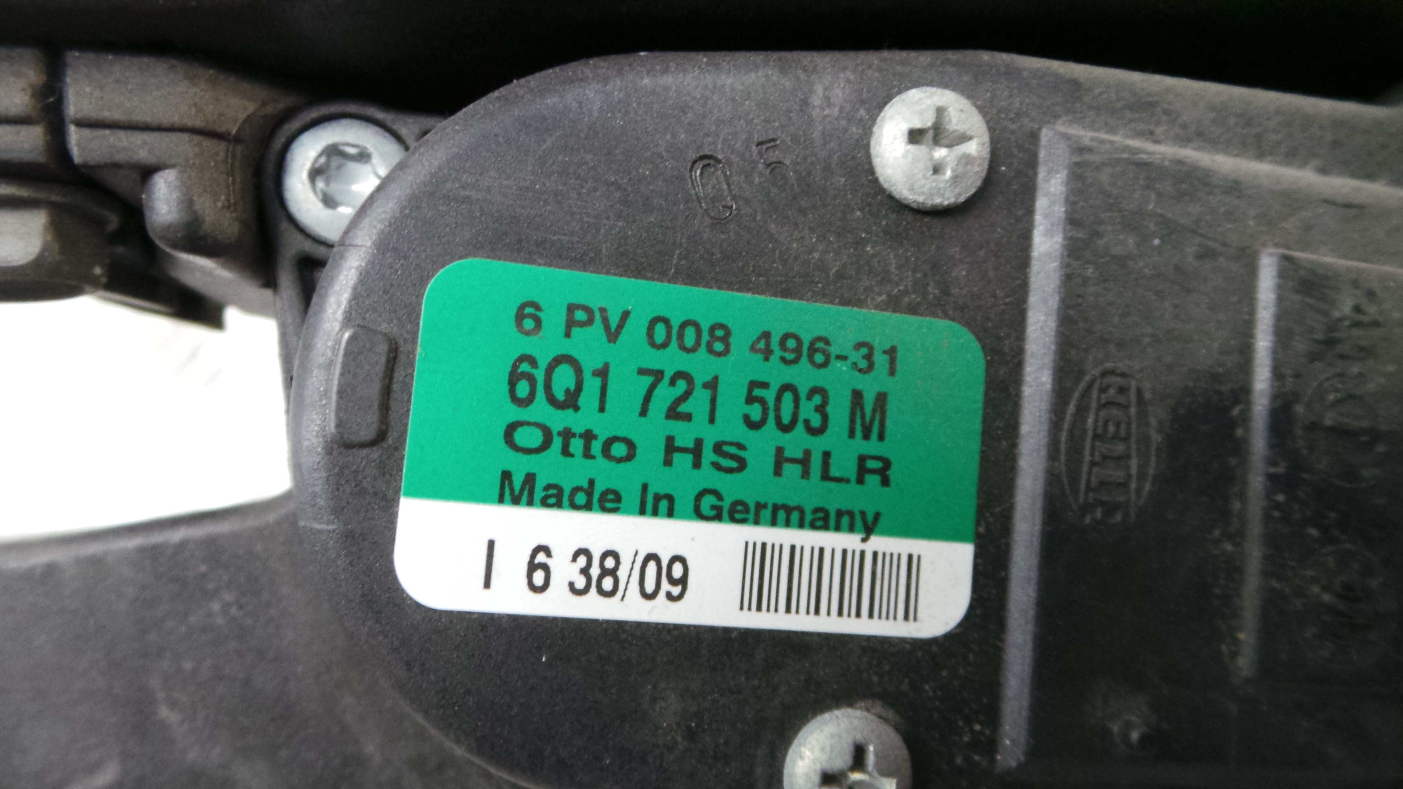 Pedal do Travão 6R1721058 - SEAT IBIZA IV (6J5, 6P1), IBIZA Mk IV (6J5, 6P1)-35053469