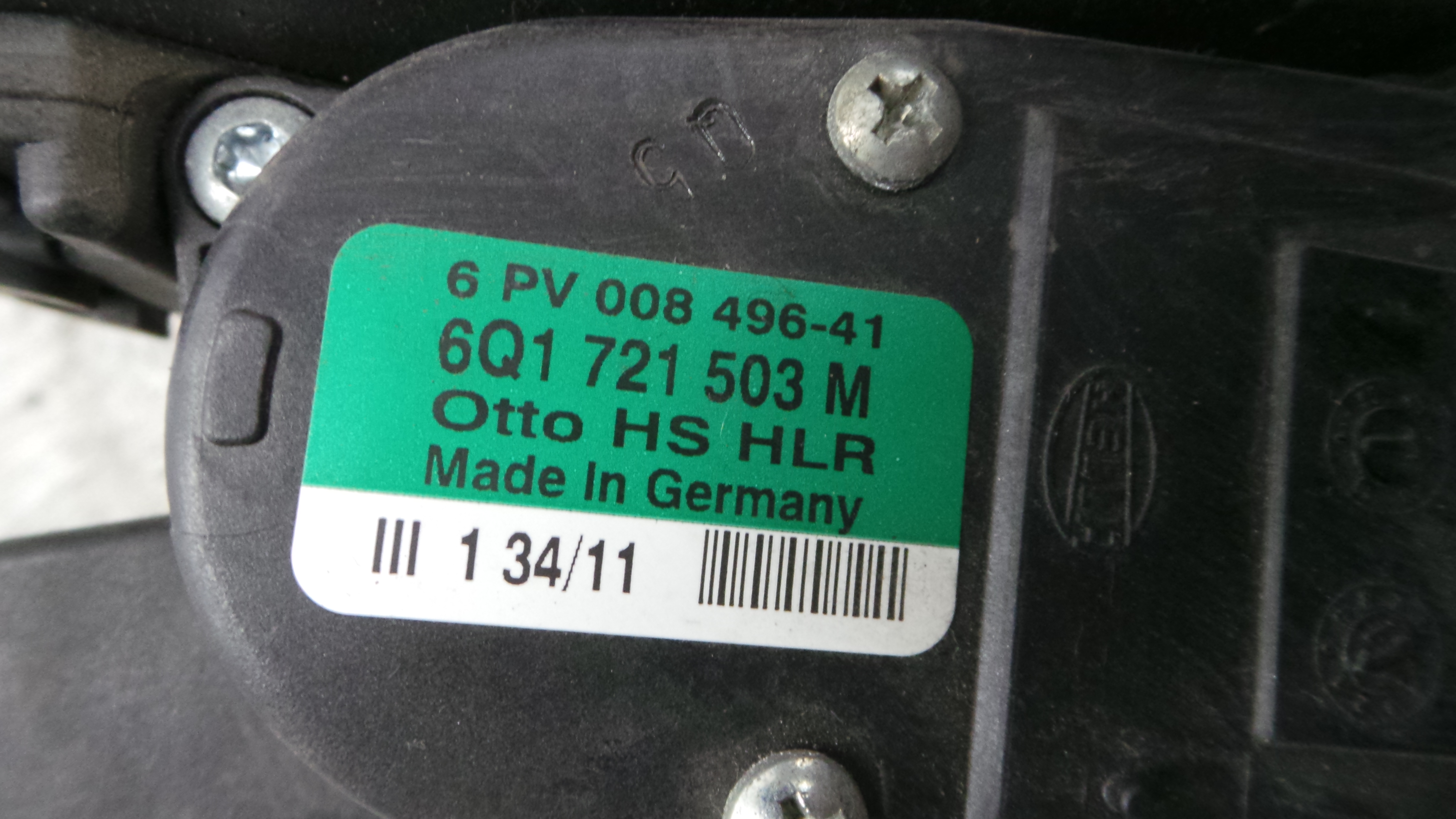 Pedal do Travão 6R1721058 - SEAT IBIZA IV (6J5, 6P1), IBIZA Mk IV (6J5, 6P1)-35057979