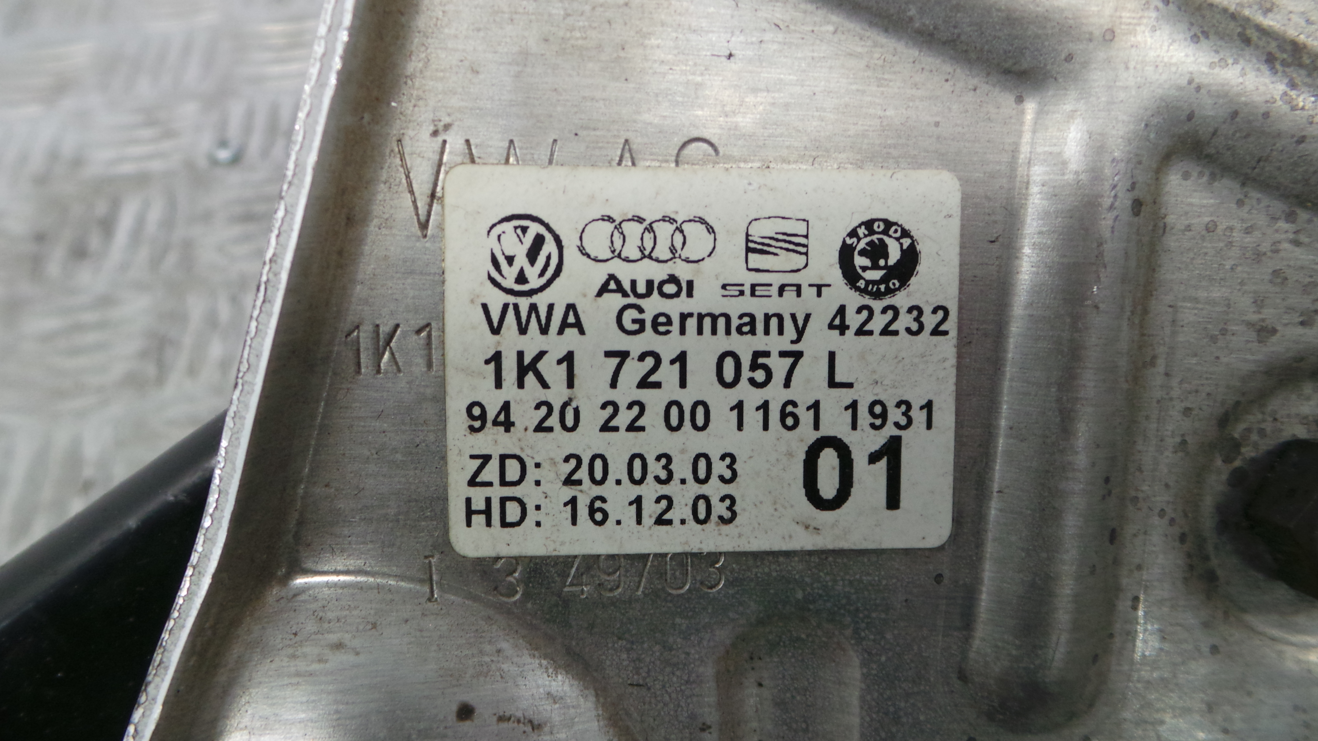 Pedal do Travão 1K1721057L - AUDI A3 (8P1)-35065826