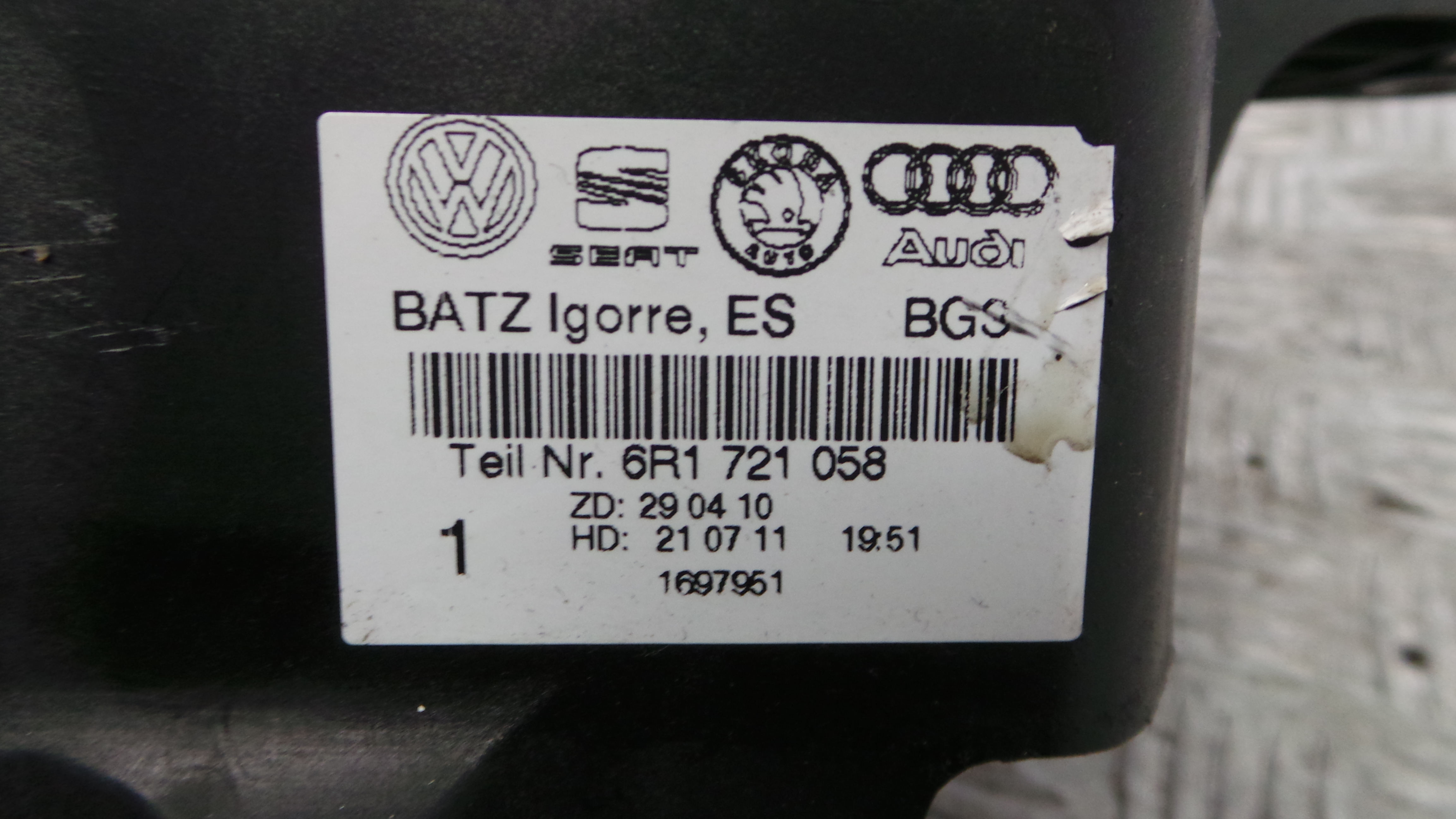 Pedal do Travão 8R1721115 - AUDI A1 (8X1, 8XK)-35066566