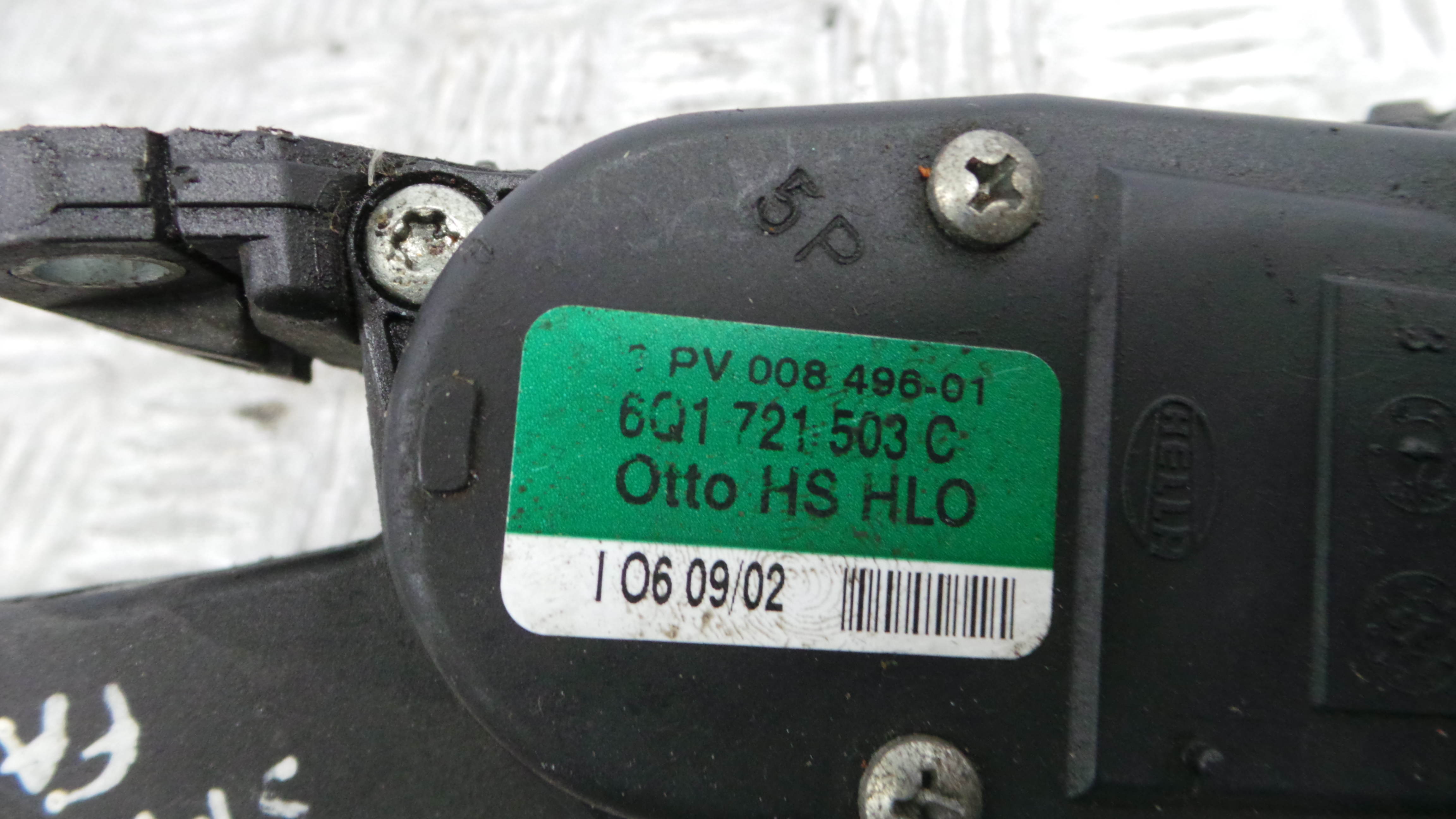 Pedal do Acelerador 6Q1721503C - SKODA FABIA I (6Y2)-35068158